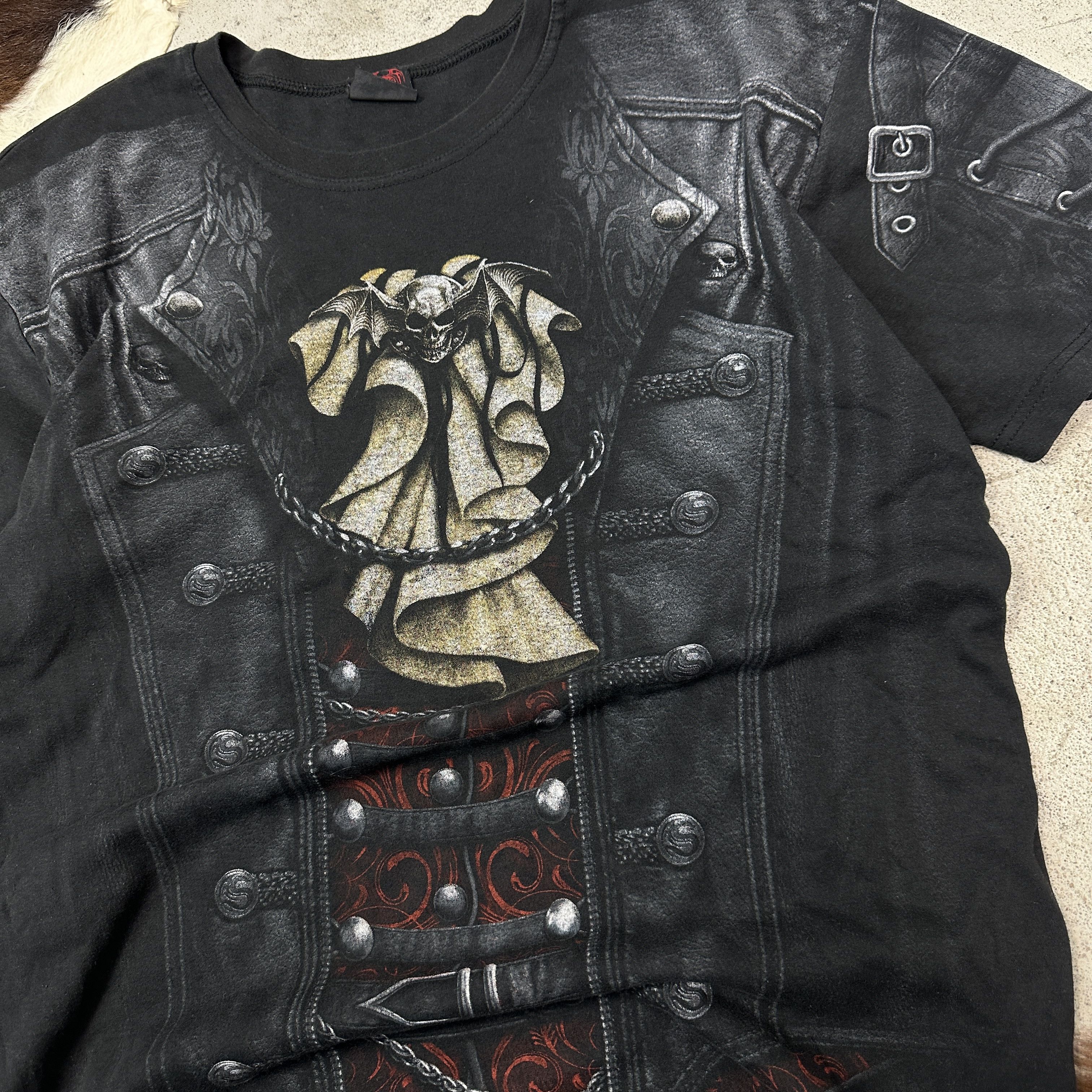 Vintage Vintage Avant Garde Grunge Spiral Printed T-shirt Y2K Size US XXL / EU 58 / 5 - 4 Thumbnail