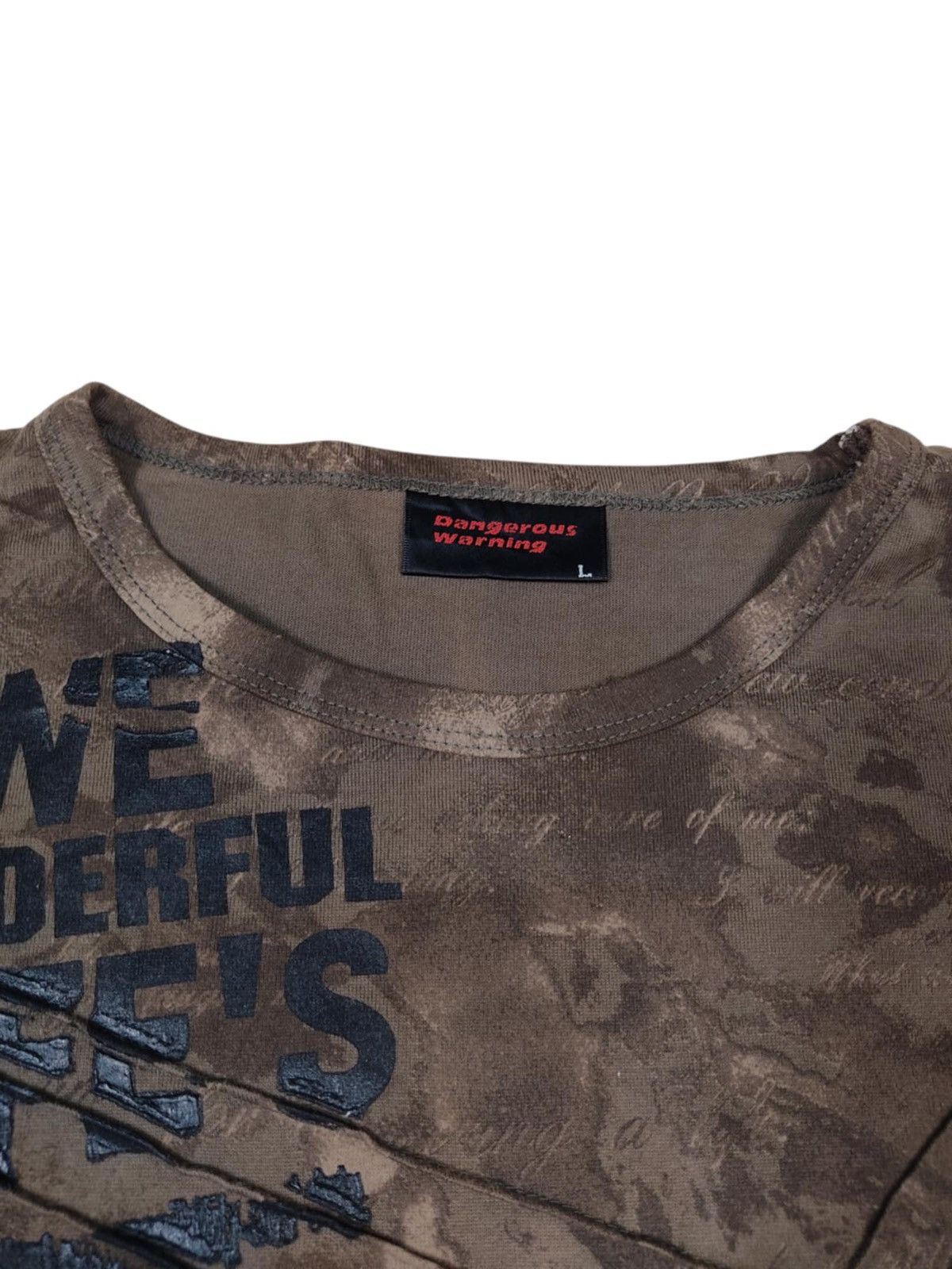 Japanese Brand Vintage Dangerous Warning Designer Punk If Six Was Nine Tee Size US L / EU 52-54 / 3 - 5 Thumbnail