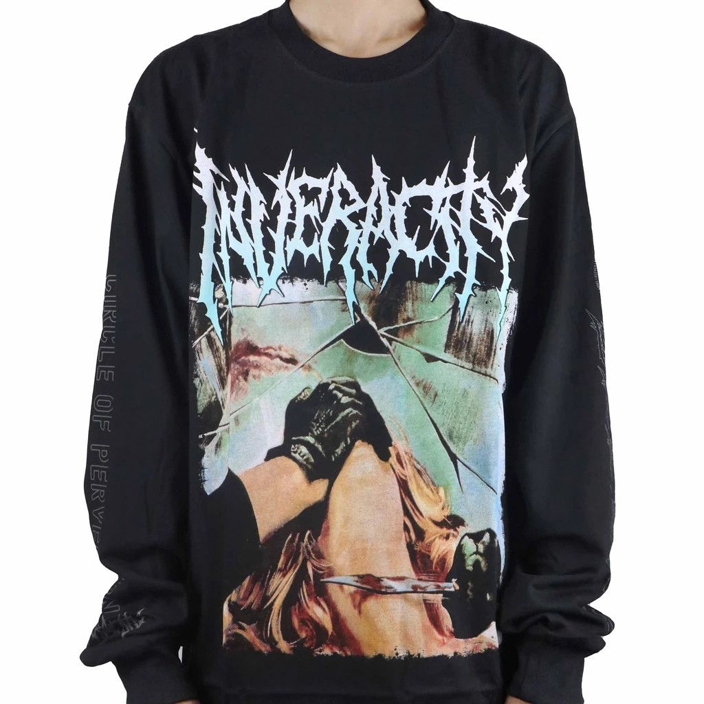 image of Band Tees Invracity Circle Of Pervesion Death Metal in Black, Men's (Size Large)