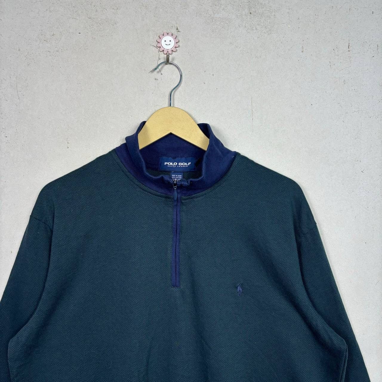 Polo Ralph Lauren Vintage Polo Golf Ralph Lauren Half Zipper Herringbone L Size US L / EU 52-54 / 3 - 3 Thumbnail