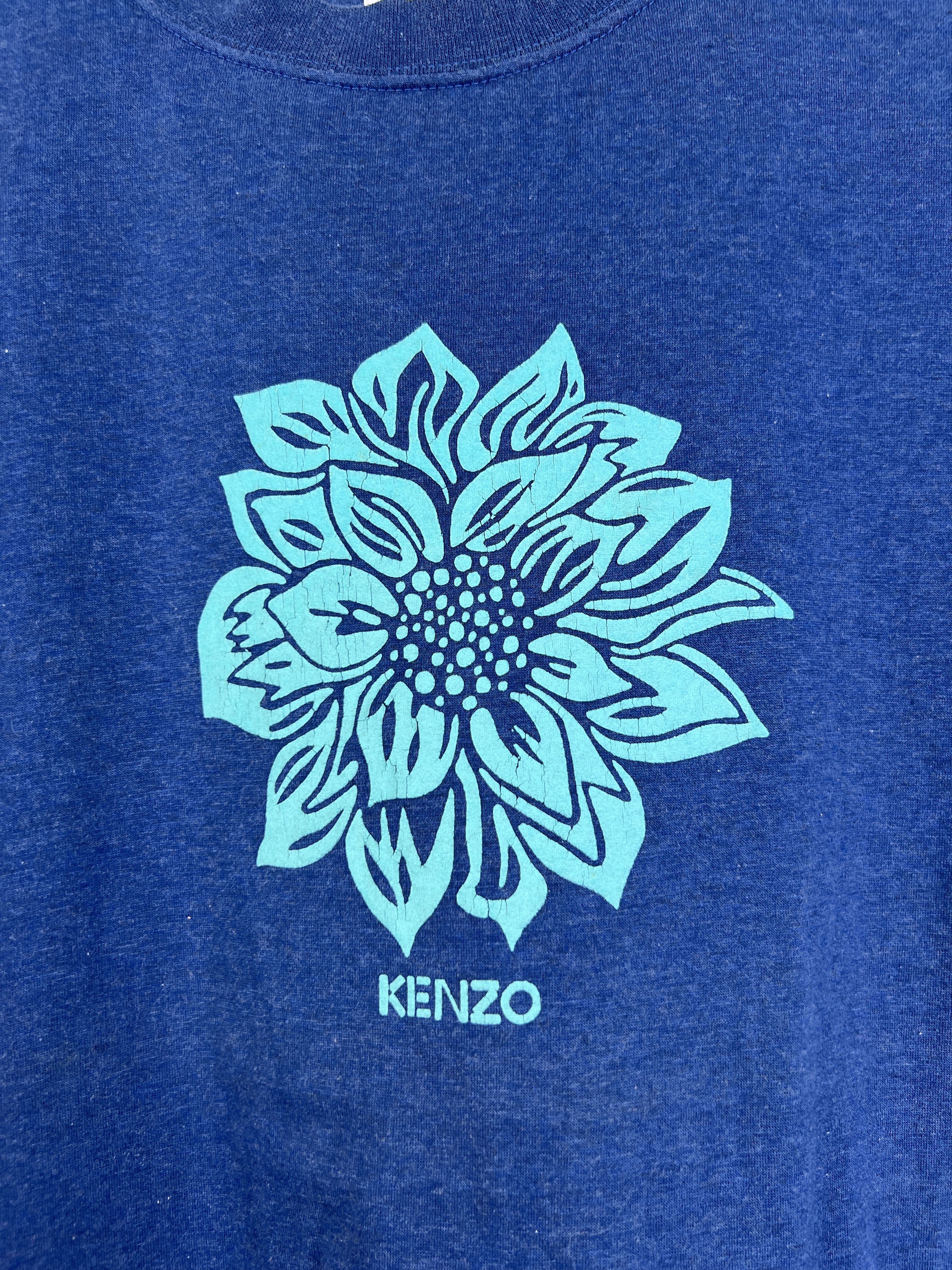 Japanese Brand × Kenzo × Vintage Vintage KENZO Flower Box Logo Tee (M) GTMPT972 Size US M / EU 48-50 / 2 - 2 Thumbnail
