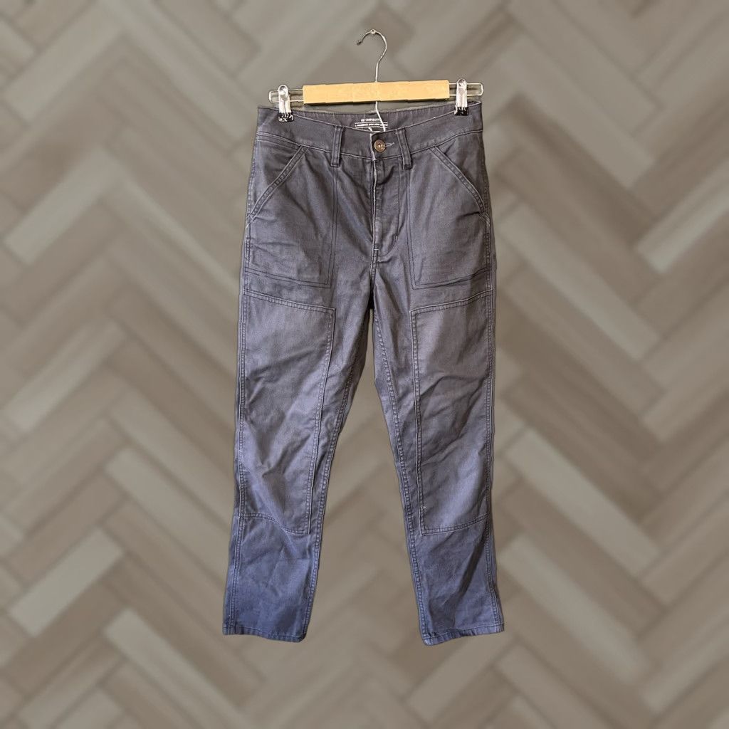Vintage REI Cooperative Womens Gray Canvas Outdoor Hiking Double Knee Pants sz 4 Size 27" / US 4 / IT 40 - 1 Thumbnail