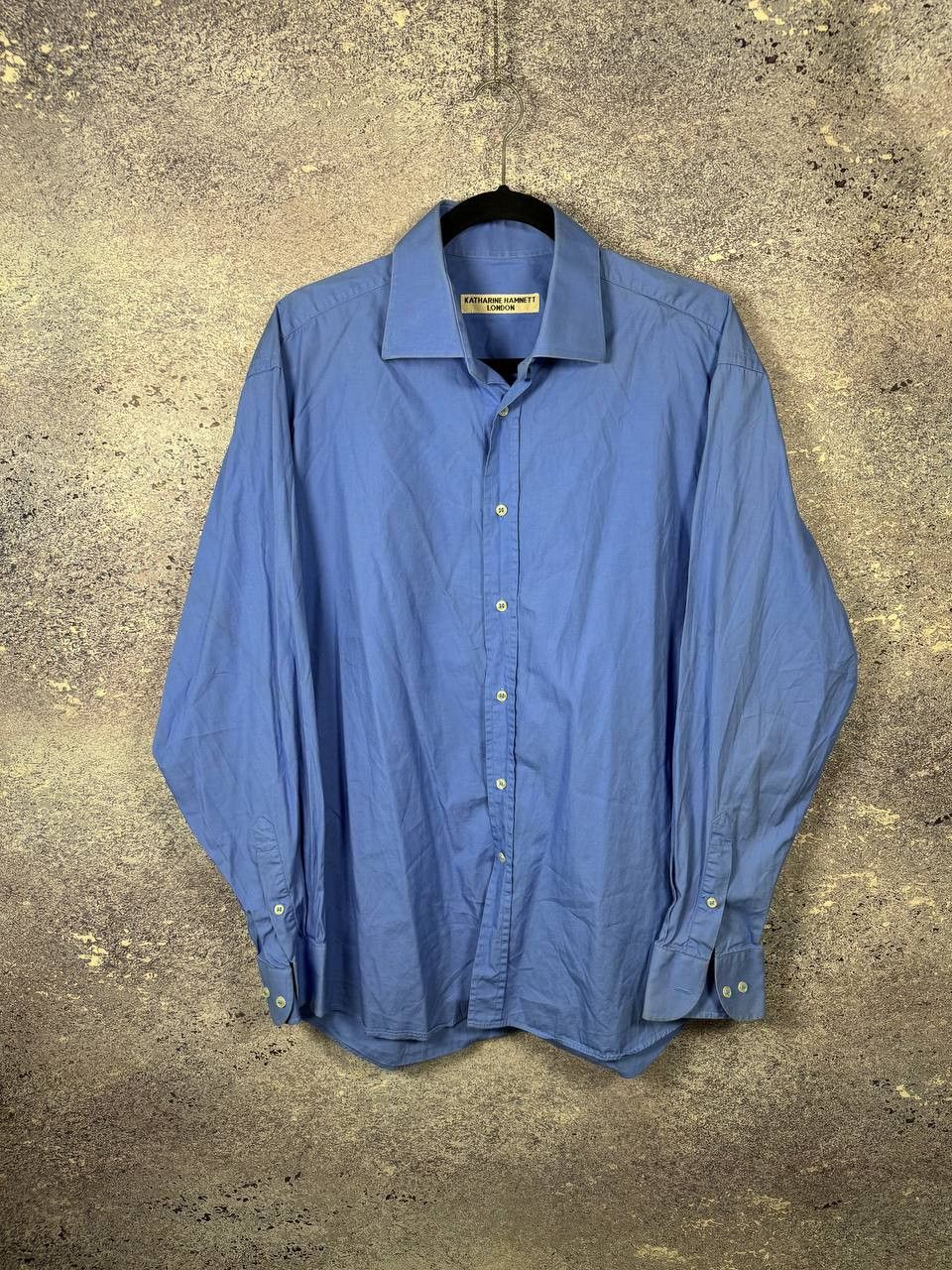 Katharine Hamnett London Shirt Button Blue Men's