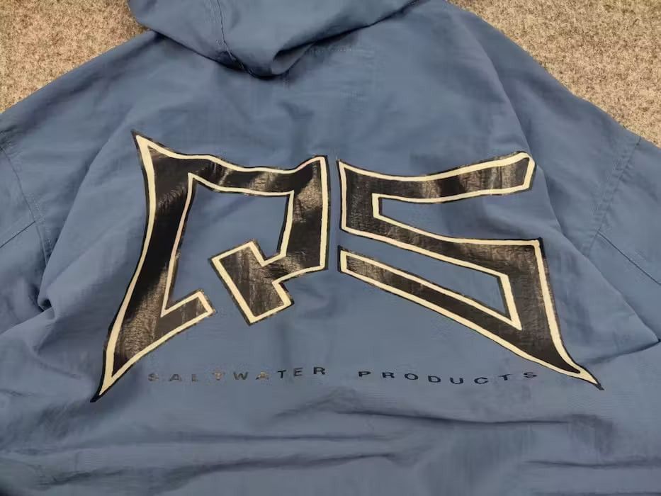 Quiksilver Vintage 90's Quiksilver Saltwater Light Blue big Logo Jacket Size US S / EU 44-46 / 1 - 5 Thumbnail