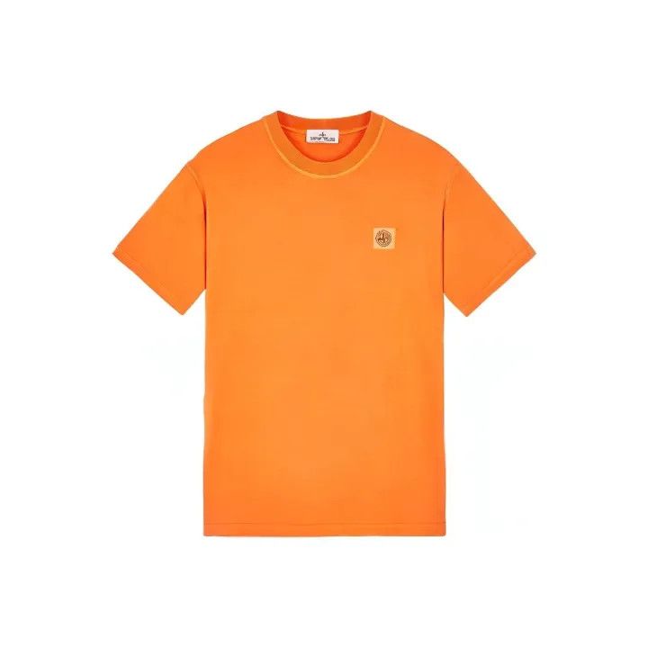 Stone Island Stone Island Orange Organic Cotton T-Shirt Size US XXL / EU 58 / 5 - 1 Thumbnail
