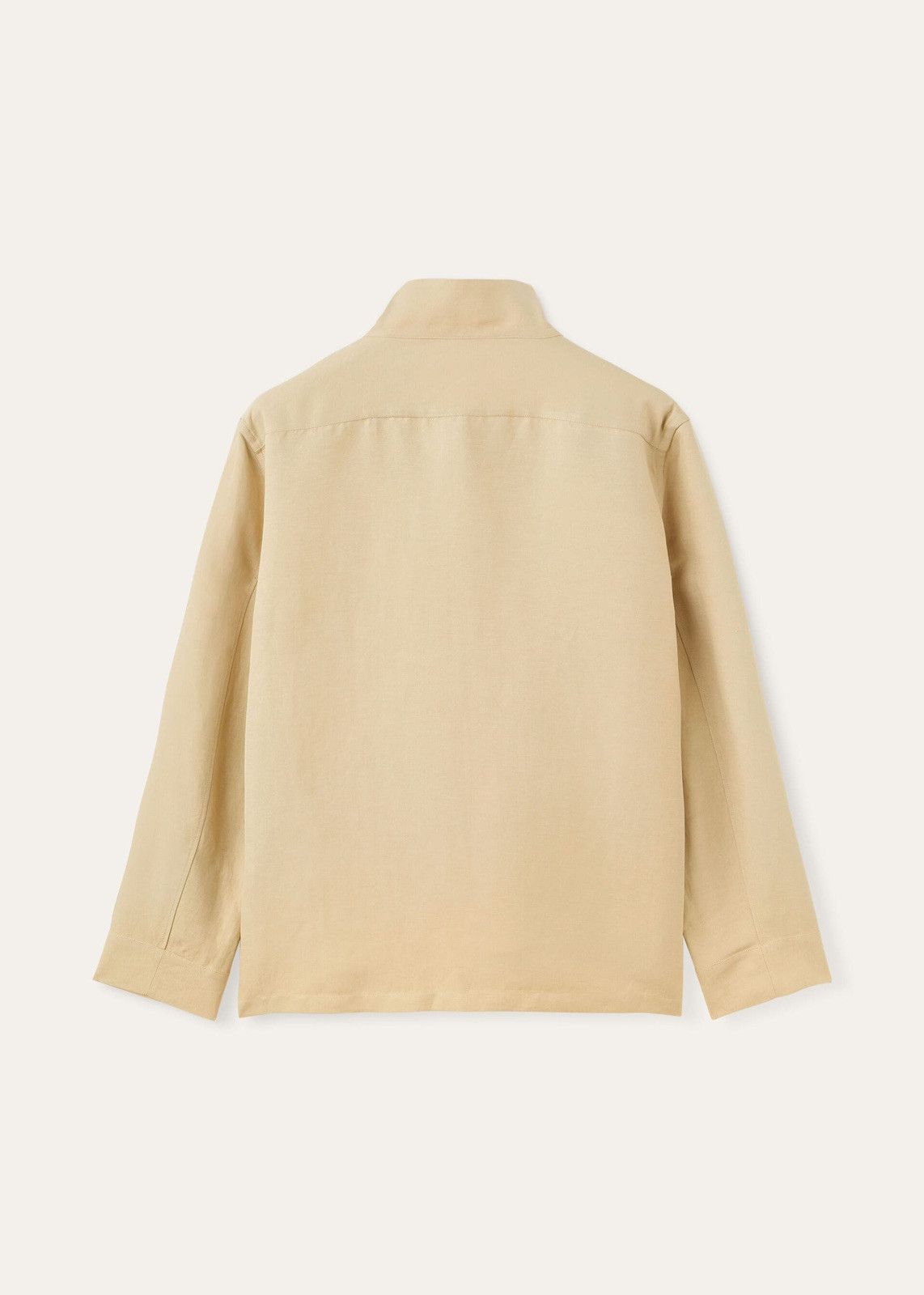 Loro Piana o1srvl11e0325 FAN6945 Biwa Silk Shirt in Beige Size US XL / EU 56 / 4 - 2 Thumbnail