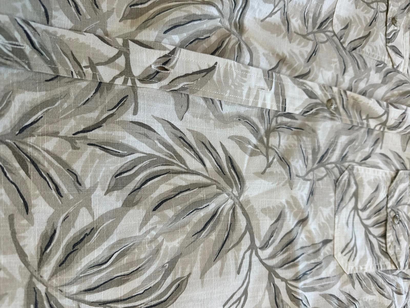 Chaps Chaps Men's Short Sleeve Tropical Leaf Shirt - Size L Size ONE SIZE - 3 Thumbnail