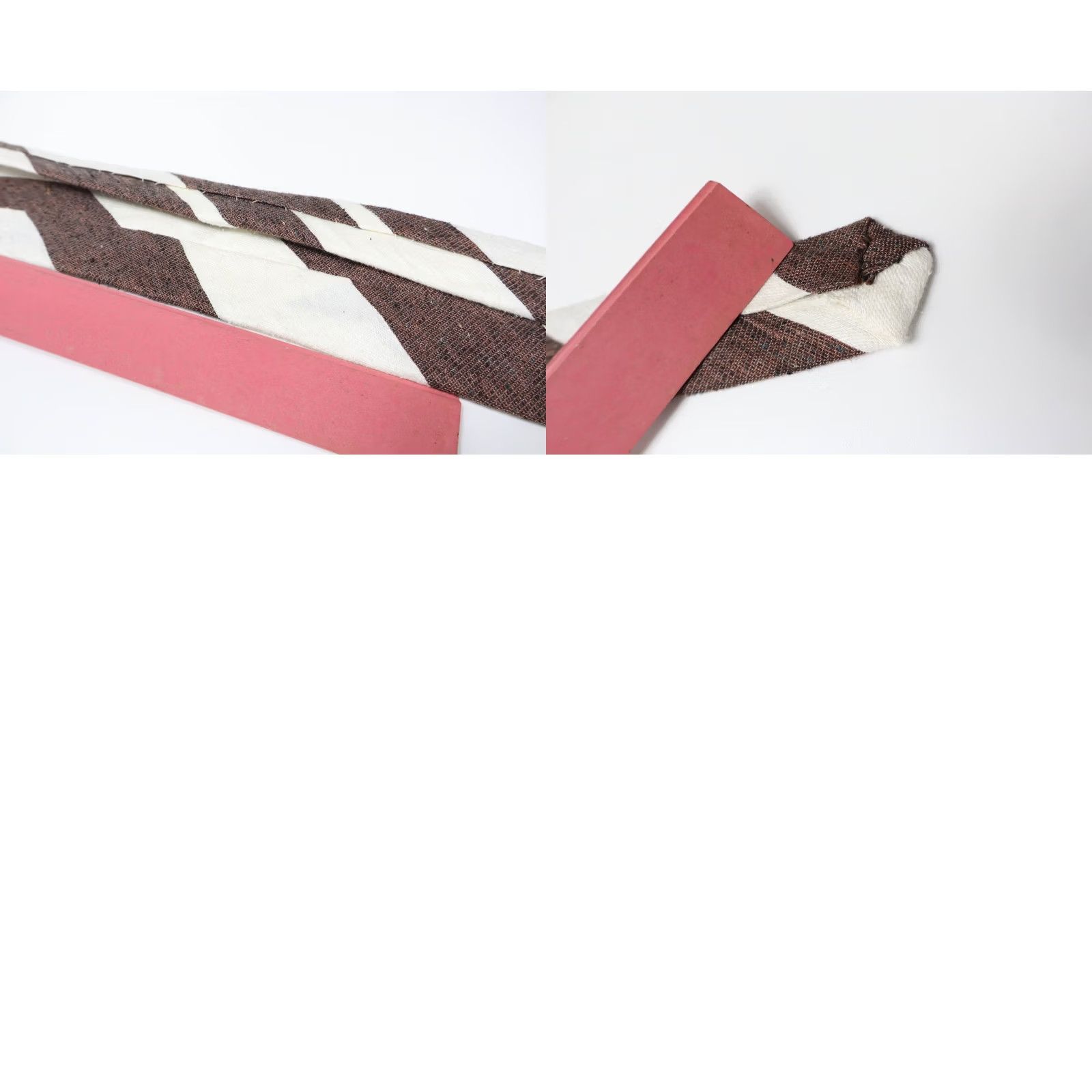 Suitsupply Suitsupply Tie Men's One Size Pointed Classic Stripe Brown Size ONE SIZE - 9 Thumbnail