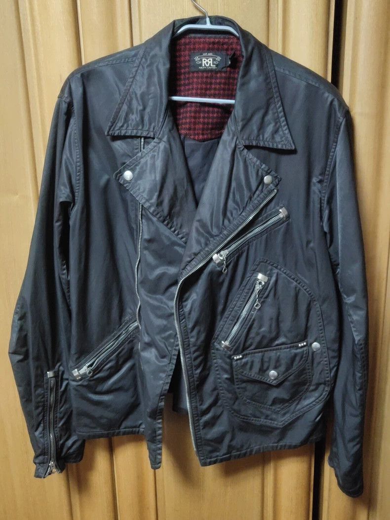 RRL Ralph Lauren RRL RL Black Leather Motorcycle Jacket - dmc Size US L / EU 52-54 / 3 - 1 Thumbnail