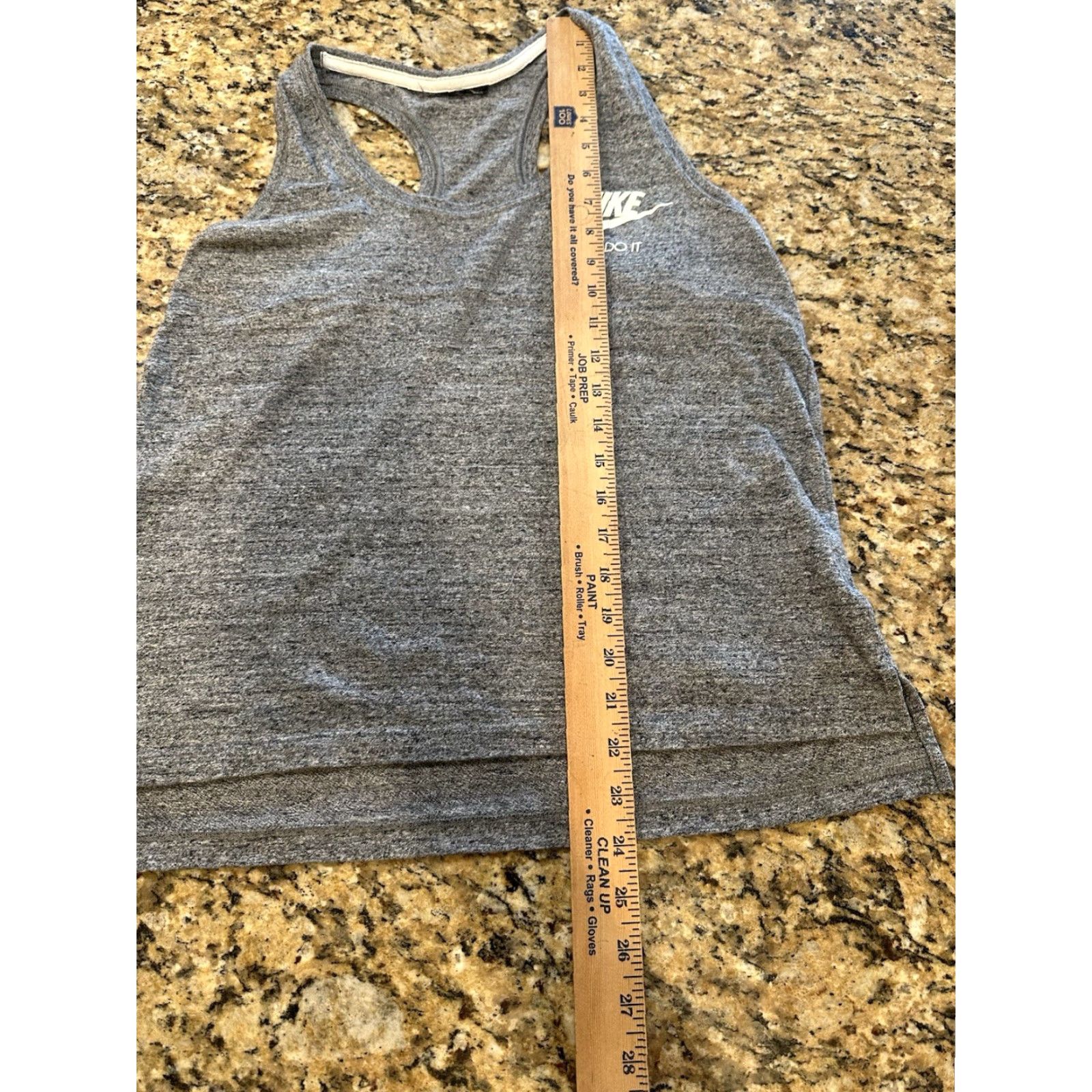 Nike VINTAGE Nike Tank Top Women M Heather Grey Racerback Activewear Tank Top Large? Size M / US 6-8 / IT 42-44 - 4 Thumbnail