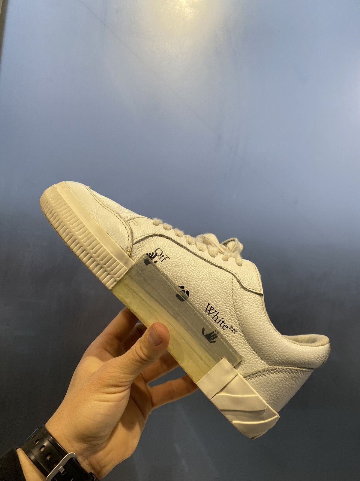 Off-White Off-White Vulc Low Leather White Size 41 Size US 7.5 / EU 40-41 - 2 Thumbnail
