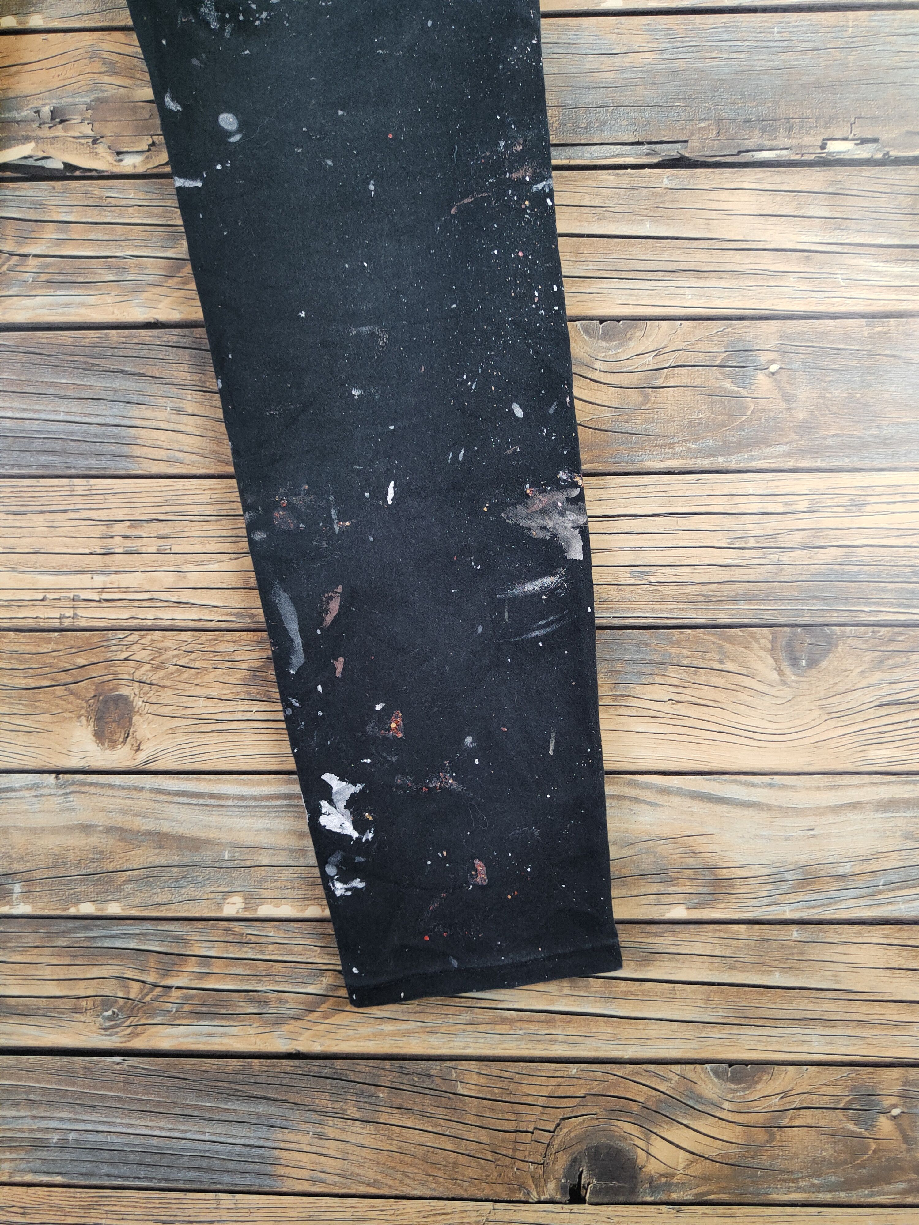 GU × Vintage GU Black painter jogger Pants #W2213 Size 28" / US 6 / IT 42 - 11 Thumbnail