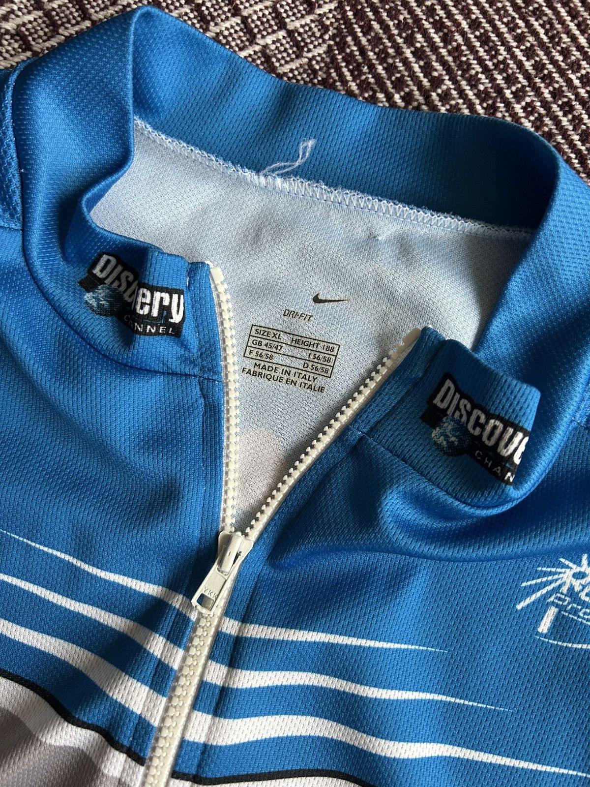 Nike Vintage Nike Discovery Channel Cycling Jersey Mens Size XL Size US XL / EU 56 / 4 - 8 Thumbnail