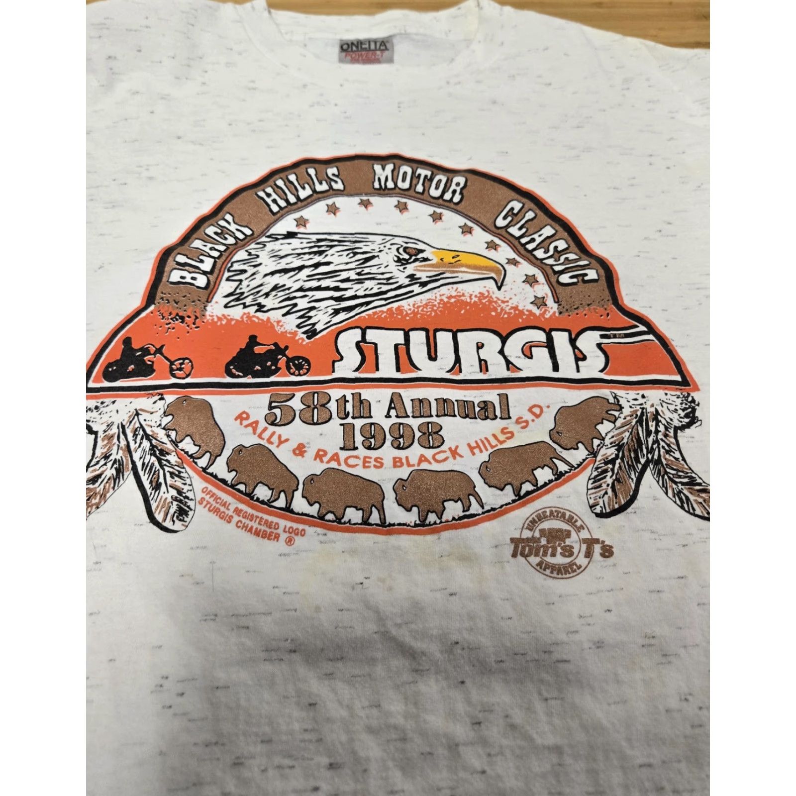 Vintage VINTAGE Sturgis Shirt Mens Large Black Hills Motorcycle Rally 1998 Oneita 90s Size US L / EU 52-54 / 3 - 2 Thumbnail