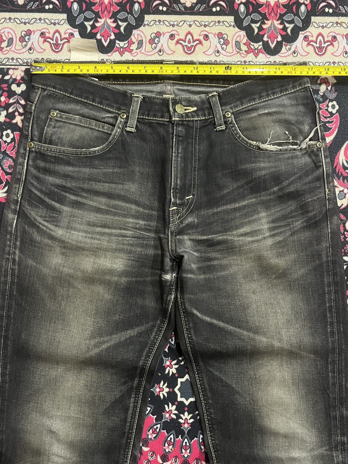 Vintage ⚡️Grunge⚡️Vintage Lee Riders Grime Style Mud Washed Jeans Size US 32 / EU 48 - 14 Thumbnail