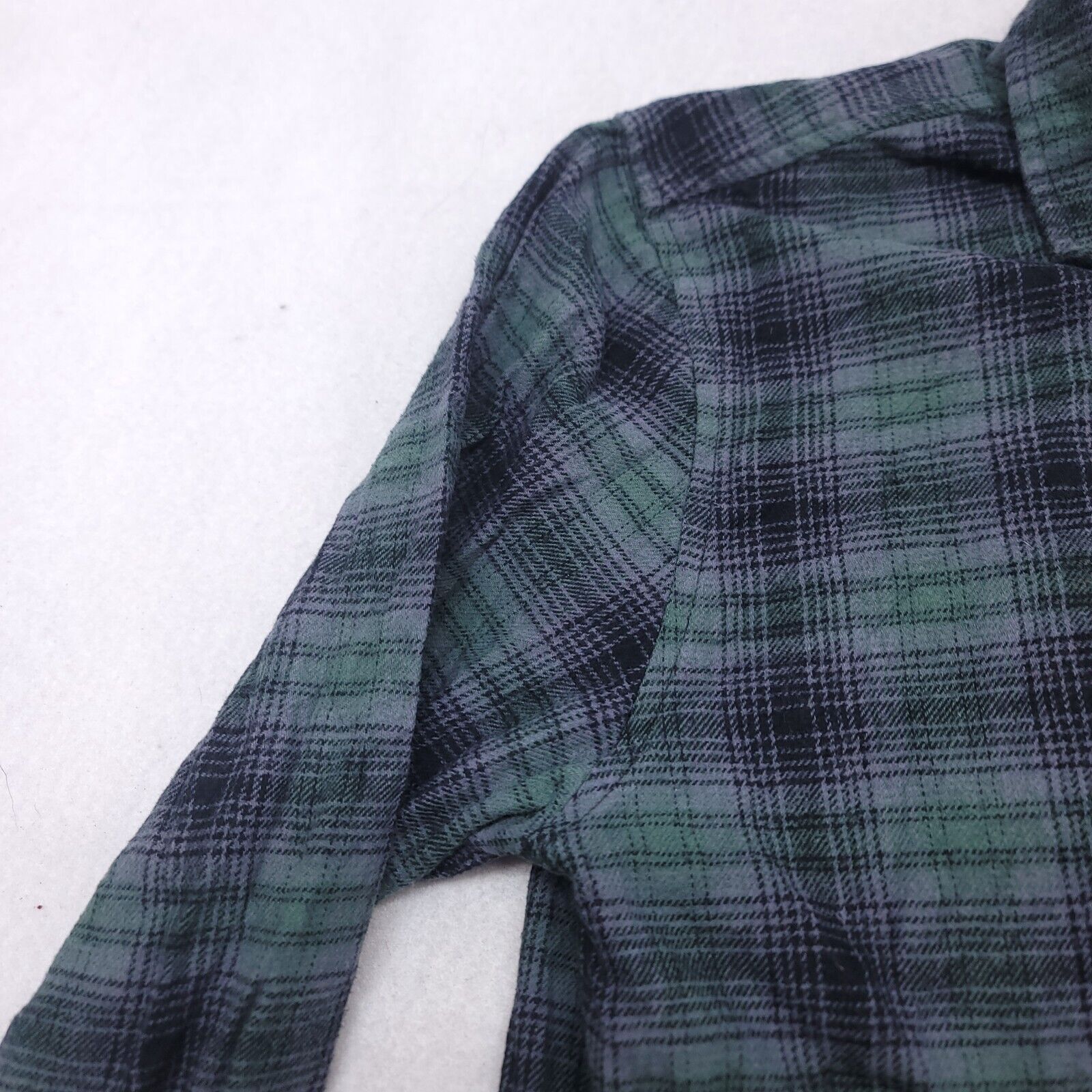 Pacsun PacSun Tartan Flannel Shirt Mens Size Large L Green Black Size US L / EU 52-54 / 3 - 4 Thumbnail