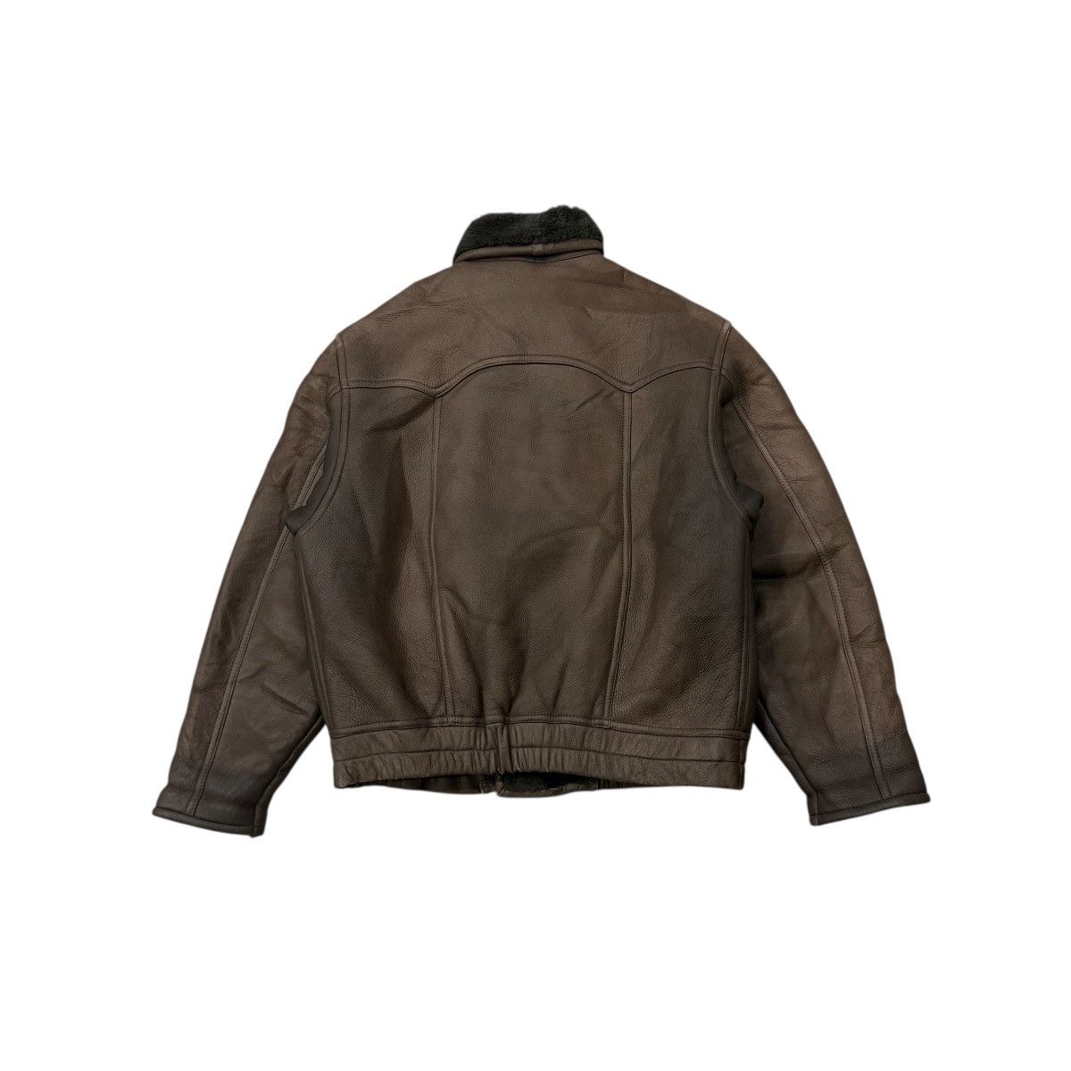 Leather Vintage Sheepskin Shearling Avant Garde Leather Jacket Size US M / EU 48-50 / 2 - 10 Thumbnail