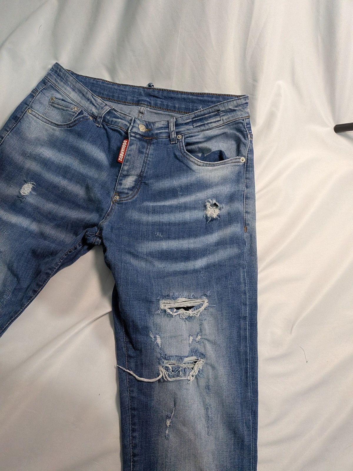 Dsquared2 Dsquared2 Slim Distressed Jeans Fits W32 L32 Denim Size US 32 / EU 48 - 5 Thumbnail