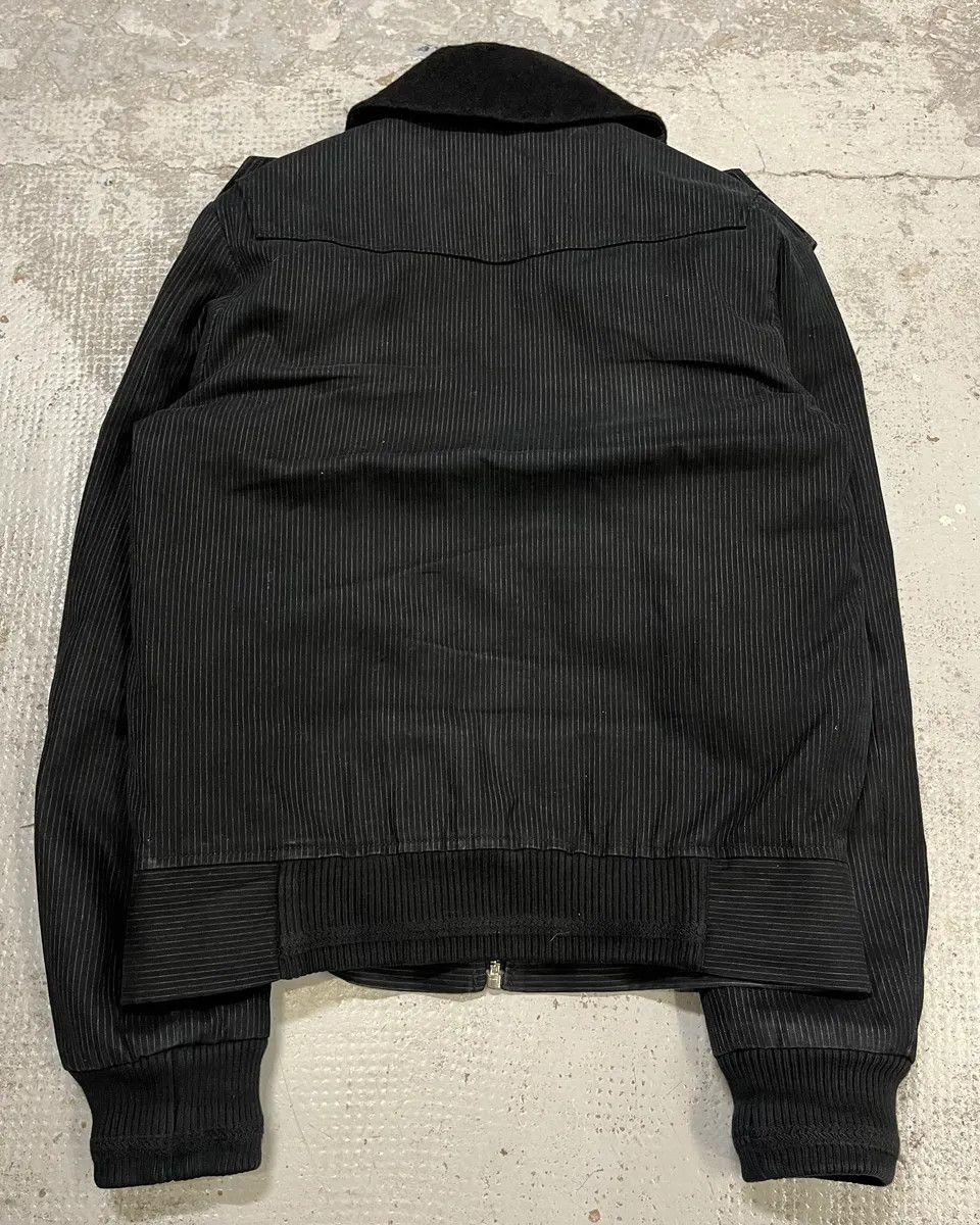 Kris Van Assche FW2010 Kris Van Assche Black Stripped Bomber Jacket Size US S / EU 44-46 / 1 - 8 Thumbnail