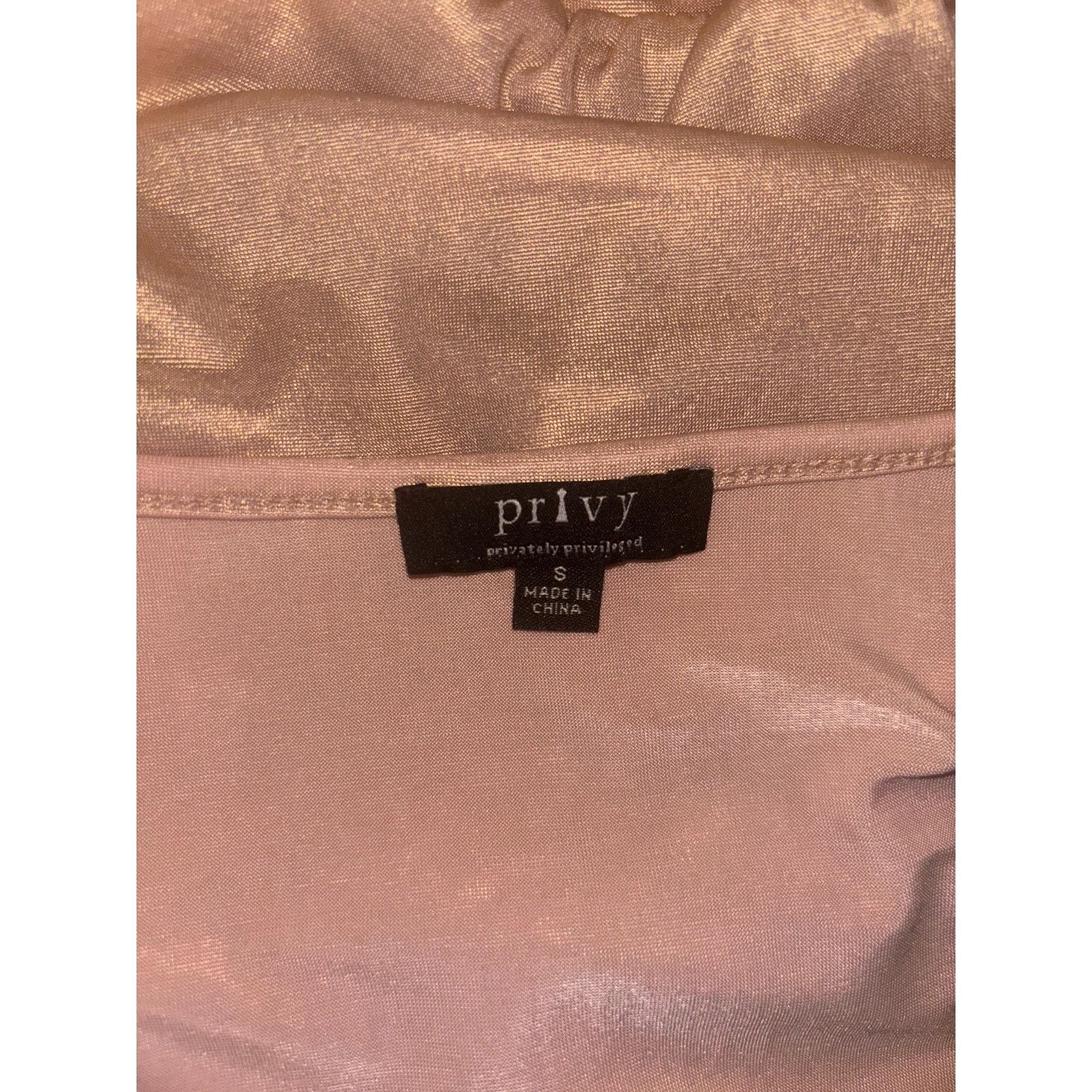 The Unbranded Brand Privy Size S - Satin Silk Crop Top Size S / US 4 / IT 40 - 5 Thumbnail