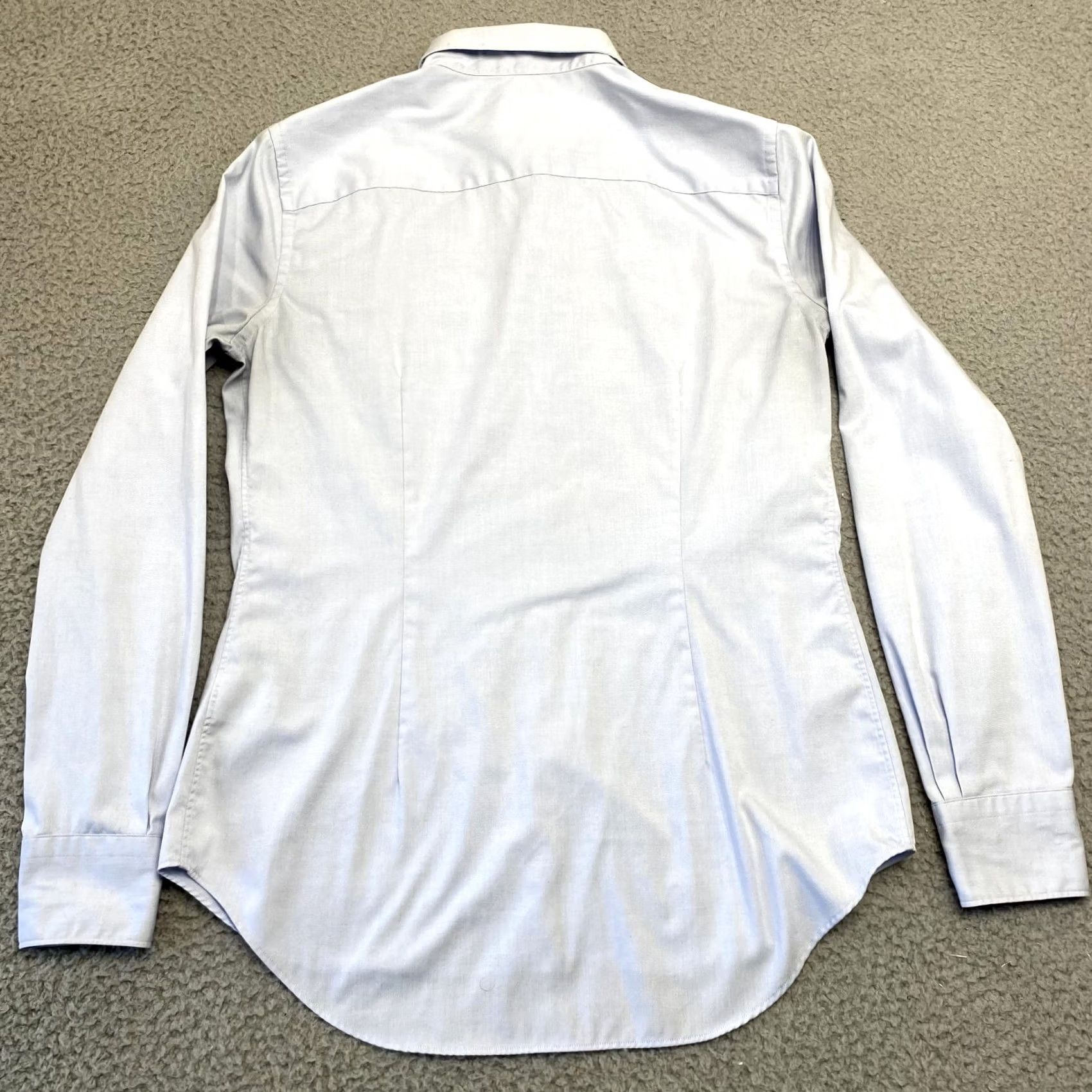 Kamakura Shirt Womens Medium 42 Blue Slim Traveler Button Up Blouse Manhattan, Women's — image 2 of 6