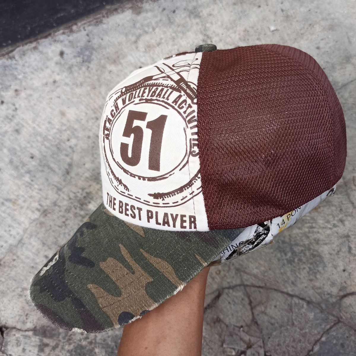 14th Addiction Distressed camo visor Beach ball 58 Size ONE SIZE - 3 Thumbnail
