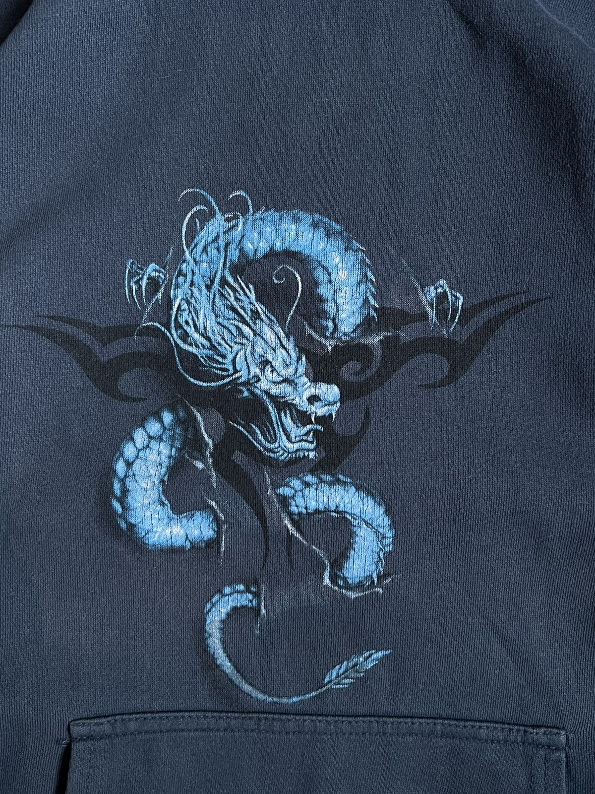 Vintage Vintage JNCO Style Y2k Spiral Dragon Horror Piece Hoodie Size US L / EU 52-54 / 3 - 5 Thumbnail