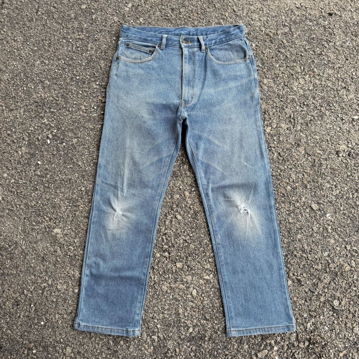 Japanese Brand VINTAGE OSJ DENIM FADED RIPPEP JEAN PANTS Size US 32 / EU 48 - 2 Thumbnail