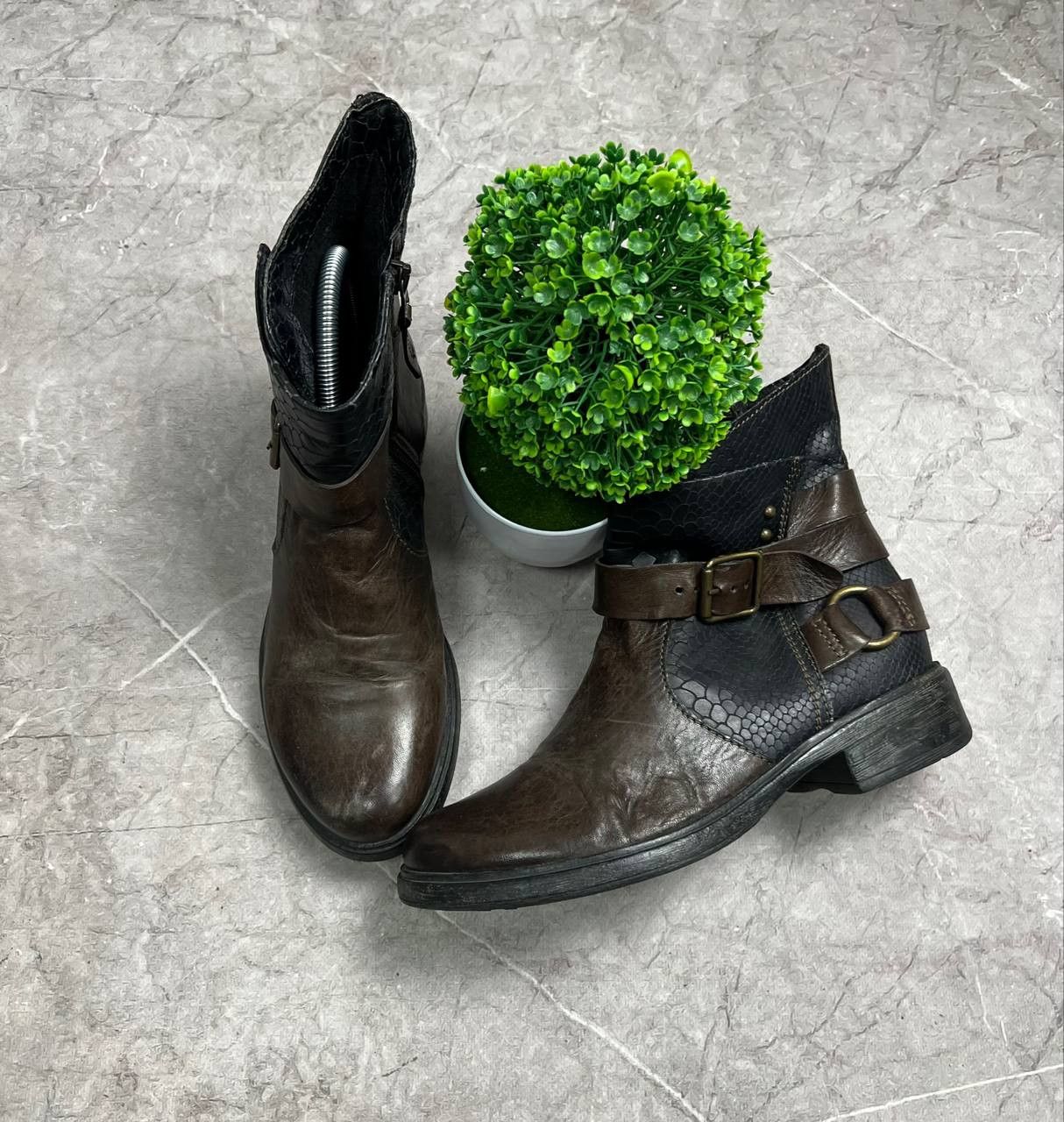 Japanese Brand Vintage AS.98 AirStep Style Acnle Leaher Biker Italian Boots Size US 8 / EU 41 - 7 Thumbnail