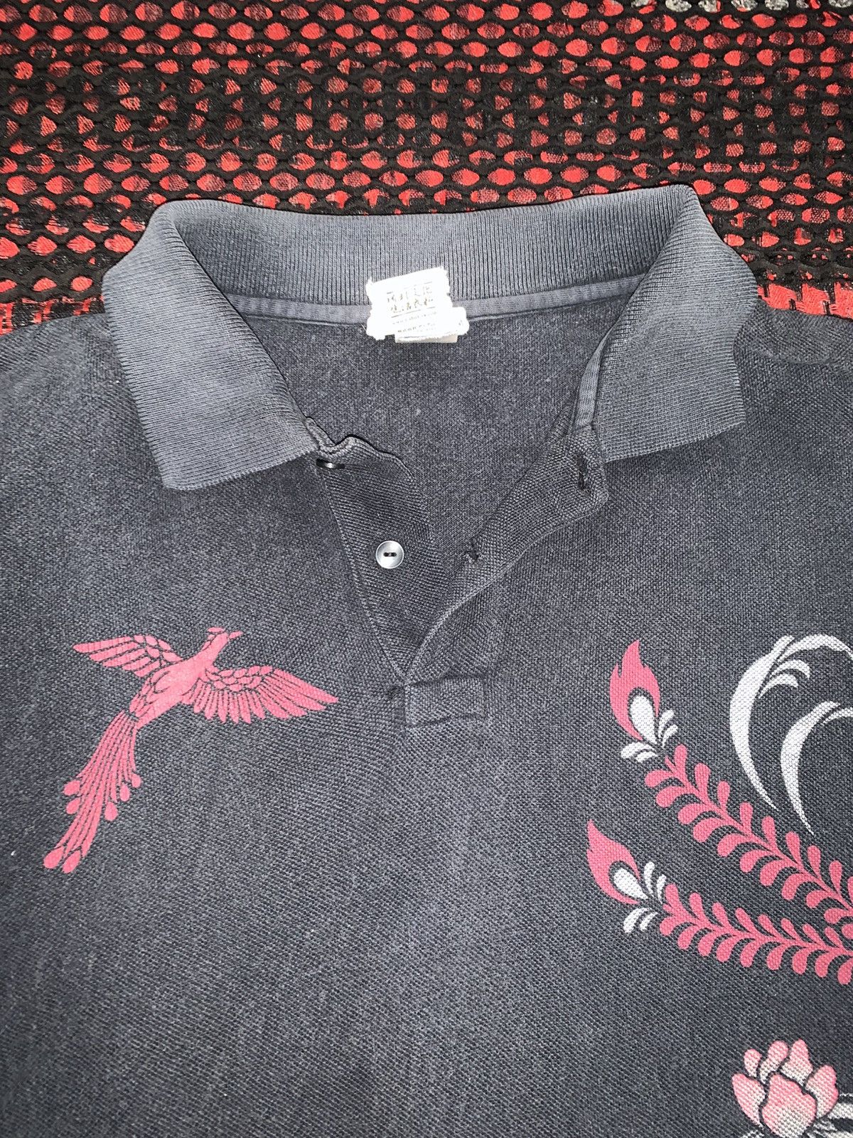 Japanese Brand Nanten Sunfaded Gothic Sukajan Polo Tshirt Size US M / EU 48-50 / 2 - 6 Thumbnail