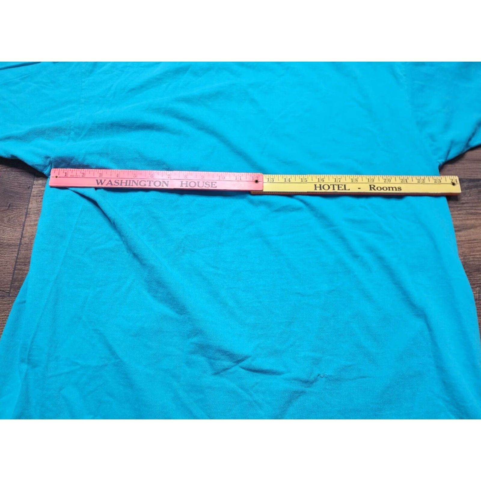Fruit Of The Loom VINTAGE Fruit of the Loom T Shirt Mens 2XL Blue USA Single Stitch Distressed 80s 90s Retro Grunge Rockabilly Music Classic USA Shirt Mens Size US XXL / EU 58 / 5 - 3 Thumbnail
