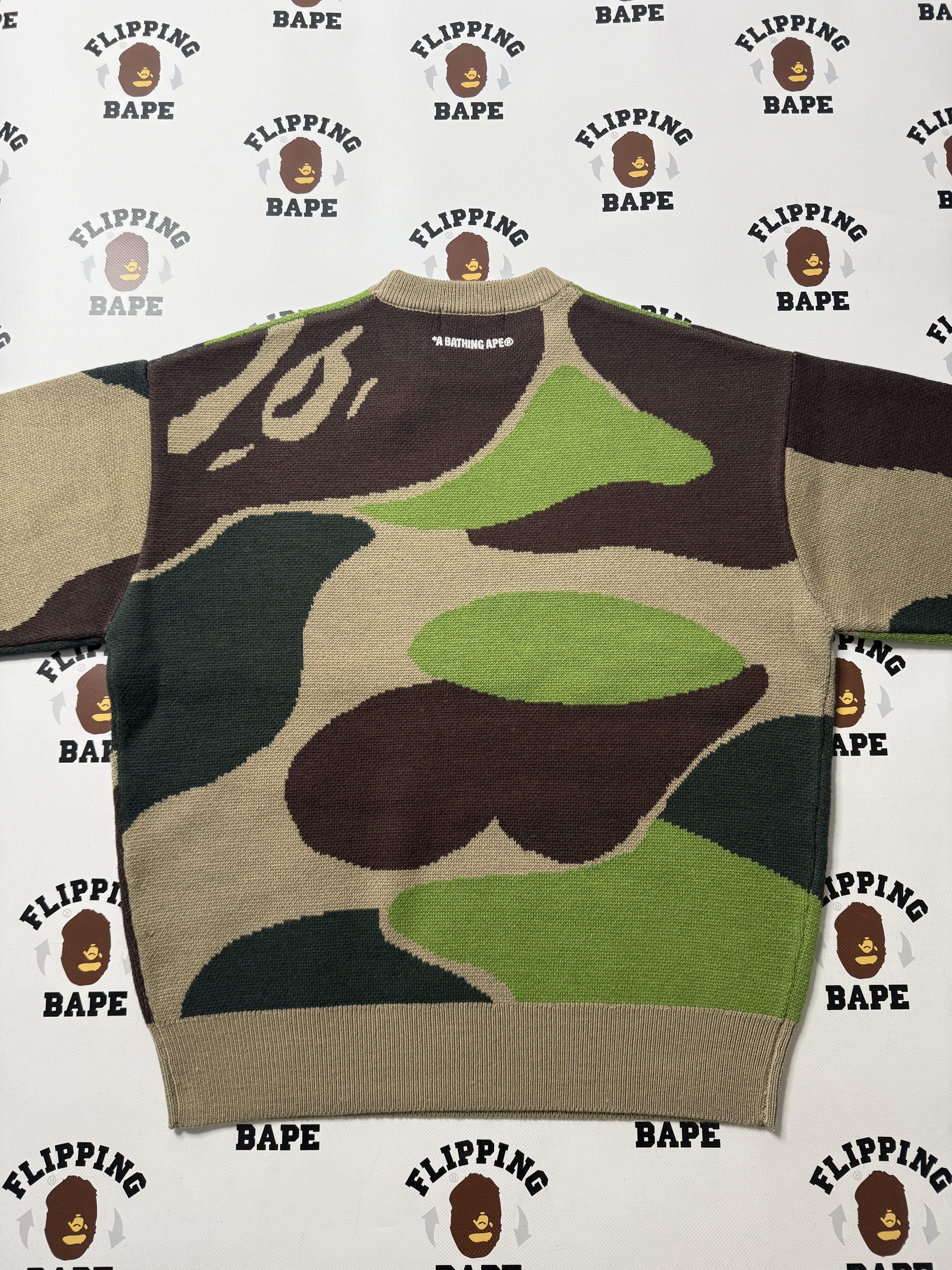 Bape BAPE MEGA ABC CAMO KNIT CREWNECK SWEATSHIRT Size US M / EU 48-50 / 2 - 6 Thumbnail