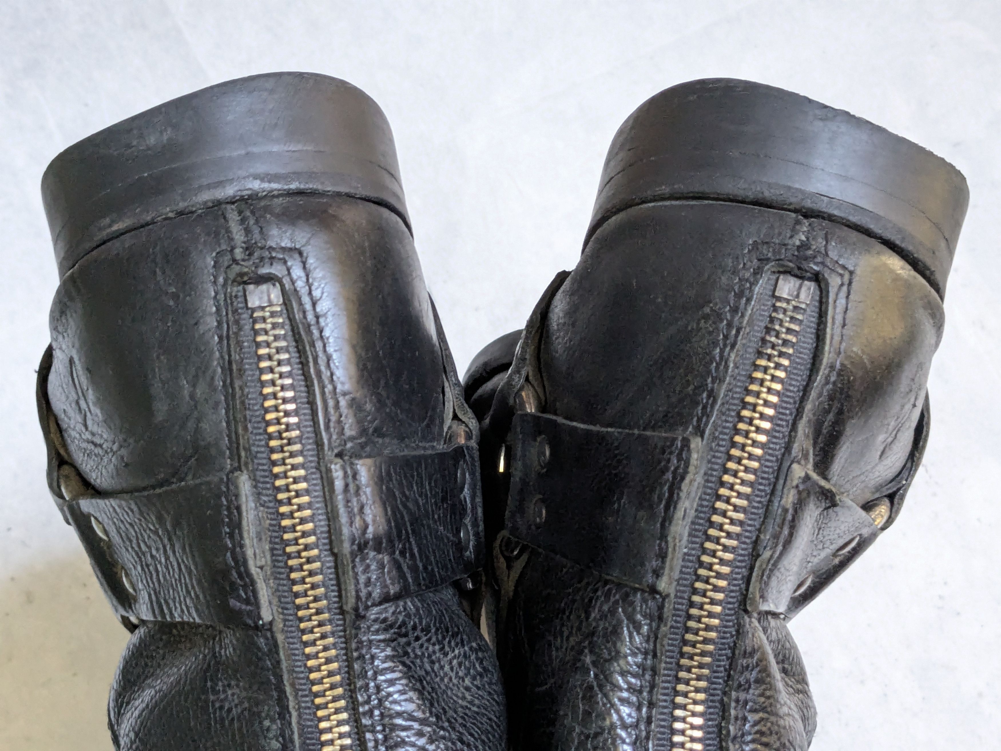 Frye Frye Harness Boots Black 13 D Back Zip Leather Size US 13 / EU 46 - 17 Thumbnail
