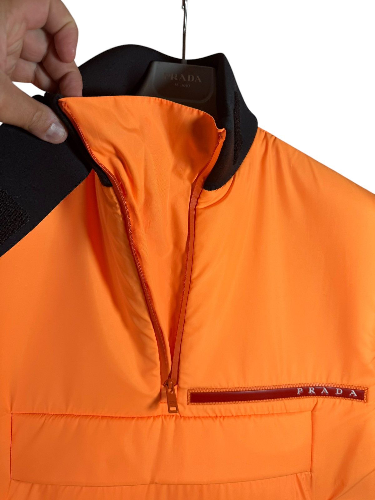 Prada Prada Women’s Orange Puffer Vest – Size IT 38 Fits L/XL Size US S / EU 44-46 / 1 - 14 Thumbnail