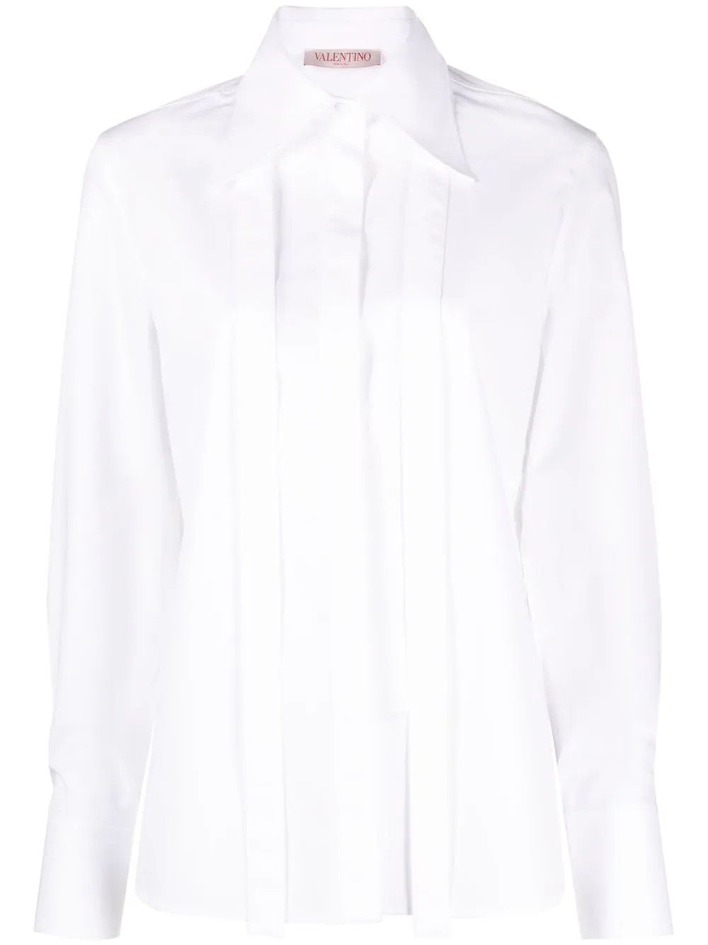 Valentino o1s22i1n0924 Cotton Poplin Shirt in White Size M / US 6-8 / IT 42-44 - 1 Thumbnail