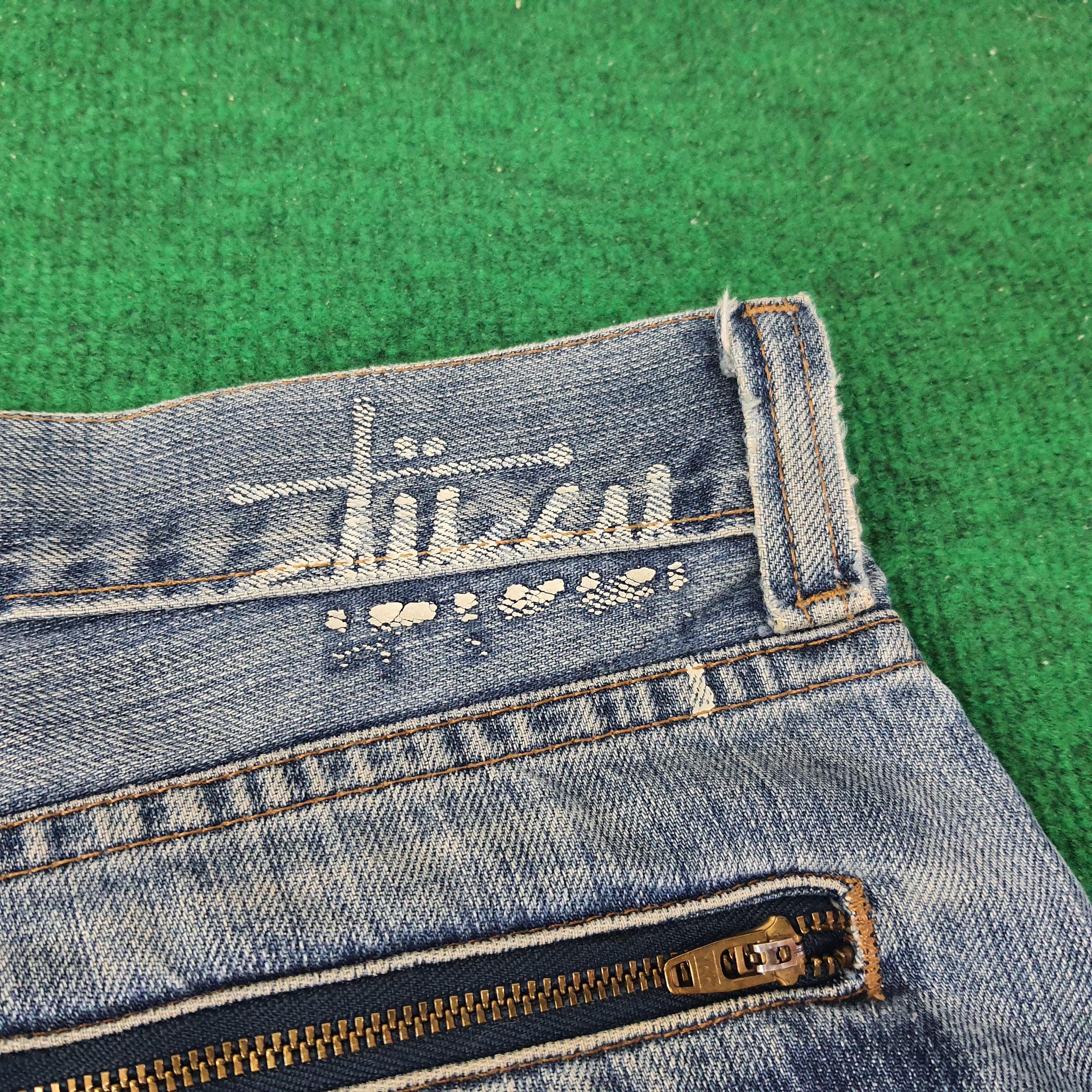 Stussy Vintage Stussy Authentic Workgear Custom Logo Jeans C228N11 Size US 35 - 4 Thumbnail