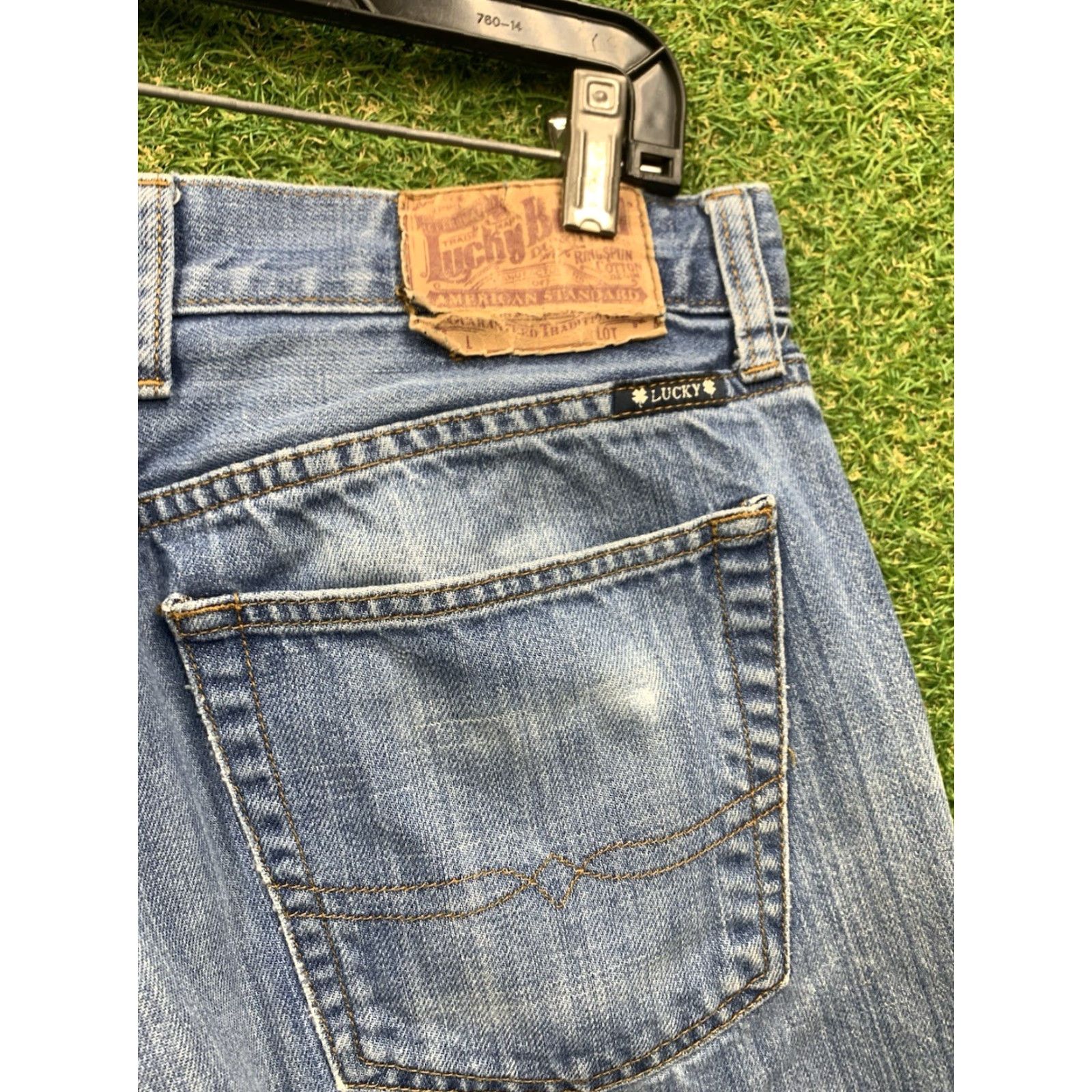 Lucky Brand VINTAGE Lucky Brand Jeans Men 34x28 Jeans Relaxed Straight Denim Blue 181 USA Vintage Mens Size US 34 / EU 50 - 5 Thumbnail