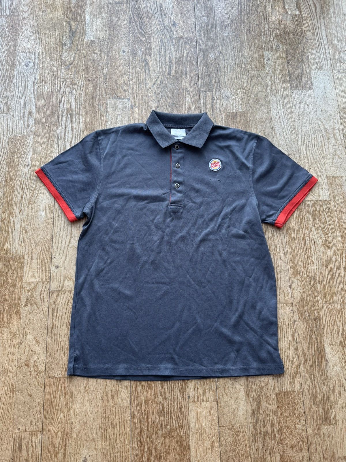 Vintage RARE BURGER KING FAST FOOD MANAGER POLO SHIRT Size US M / EU 48-50 / 2 - 1 Thumbnail