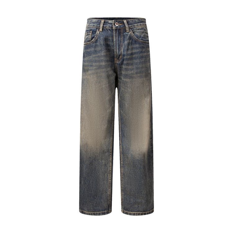 Japanese Brand × Vintage Men's punk gradient washed loose casual distressed jeans y2k Size US 32 / EU 48 - 1 Thumbnail