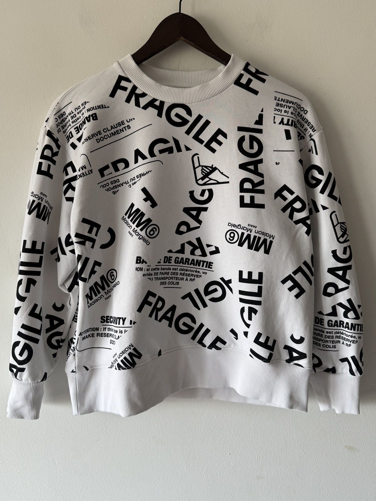 Maison Margiela 🔥🔥 Maison Margiela Allover Fraglie Sweatshirt Size S / US 4 / IT 40 - 1 Thumbnail