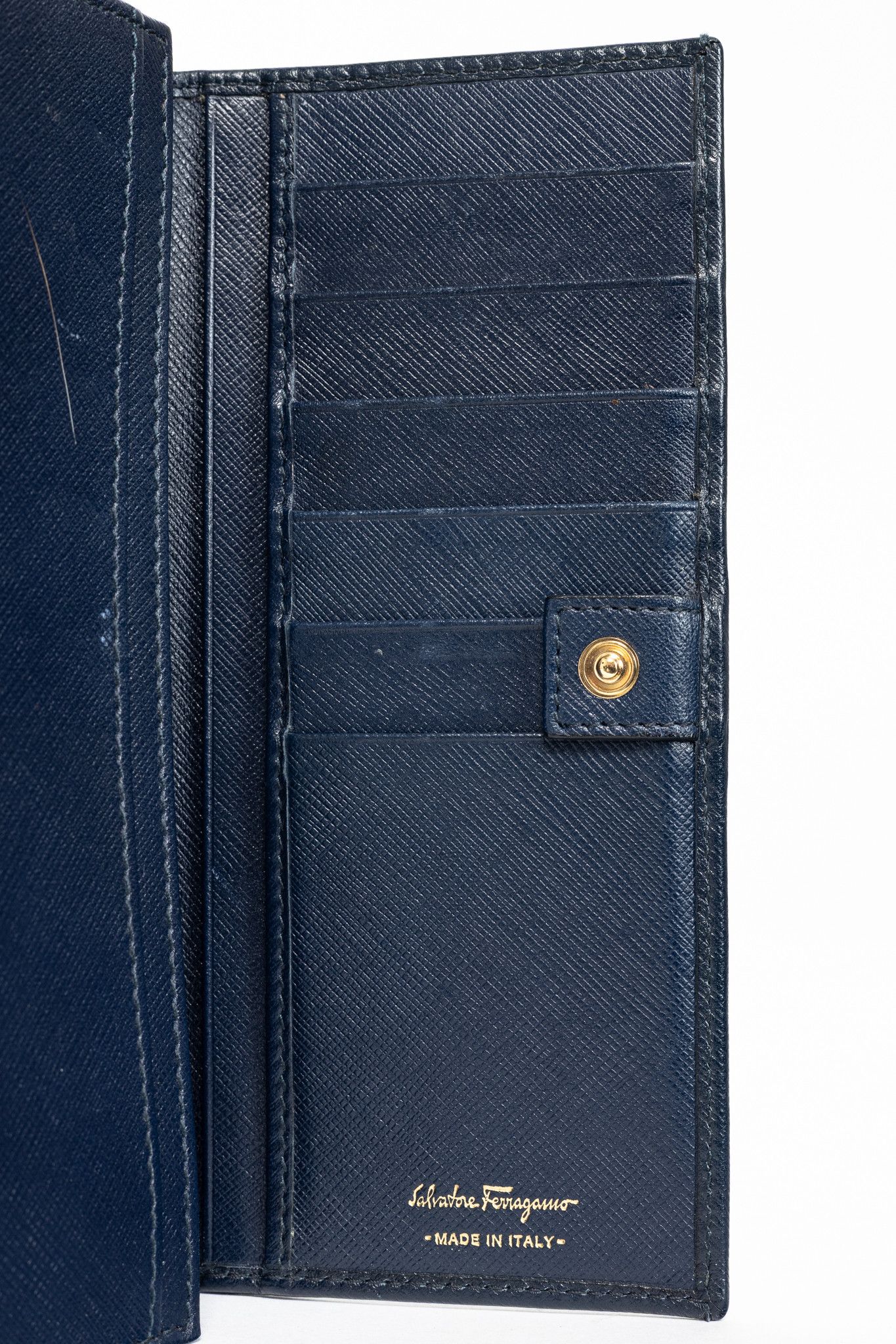 Salvatore Ferragamo Salvatore Ferragamo Saffiano Leather Gancini Wallet Size ONE SIZE - 9 Thumbnail