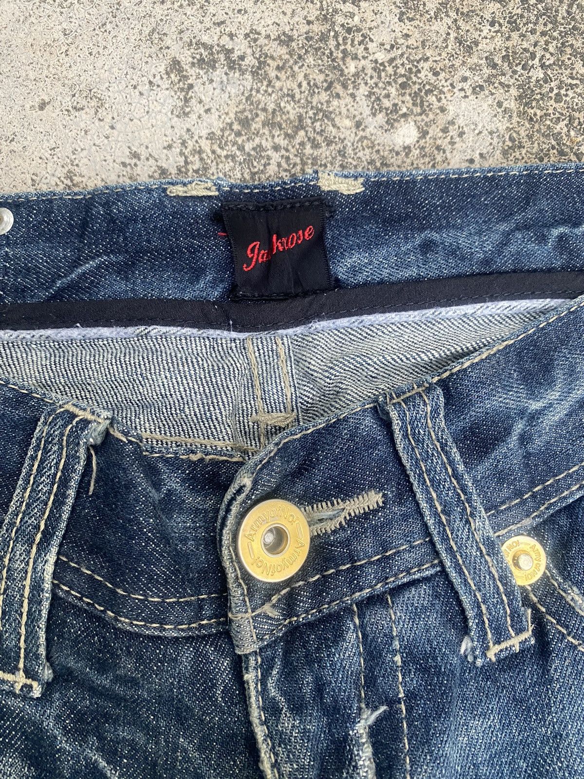If Six Was Nine × JACKROSE Flare Jeans Jackrose Distressed Clawmark Bootcut Size US 30 / EU 46 - 11 Thumbnail