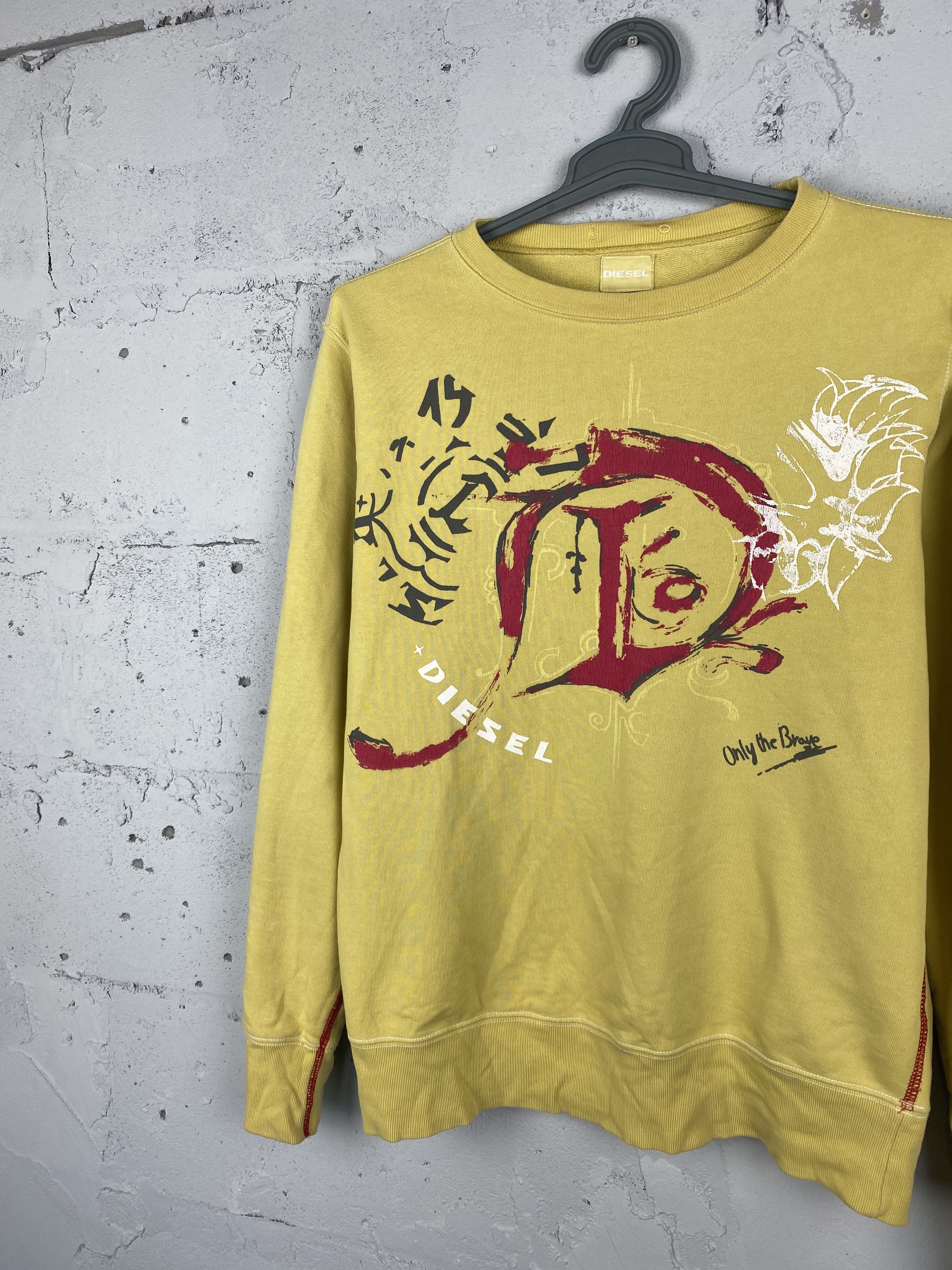 Diesel Vintage DIESEL Big Logo Boxy Sweatshirt Y2K Style Japan Size US L / EU 52-54 / 3 - 2 Thumbnail
