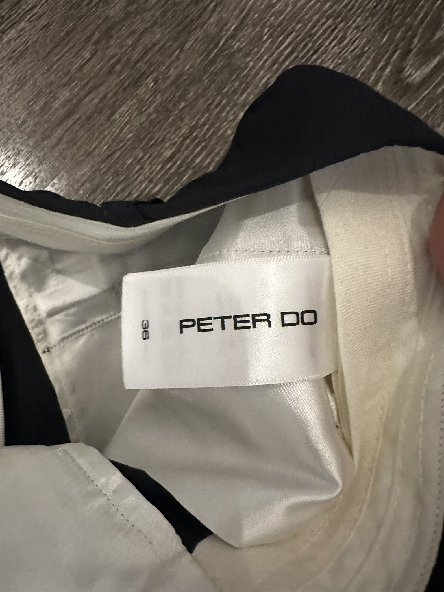 Peter Do Straight Leg Black Trouser Pant Size 36R - 5 Thumbnail
