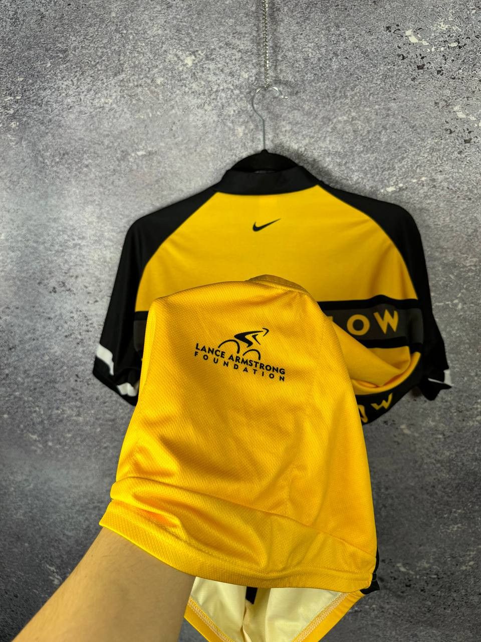 Bicycle × Nike × Vintage NIKE LIVESTRONG Cycling Jersey 3/4 Zip Men's Made In USA Size US XL / EU 56 / 4 - 5 Thumbnail