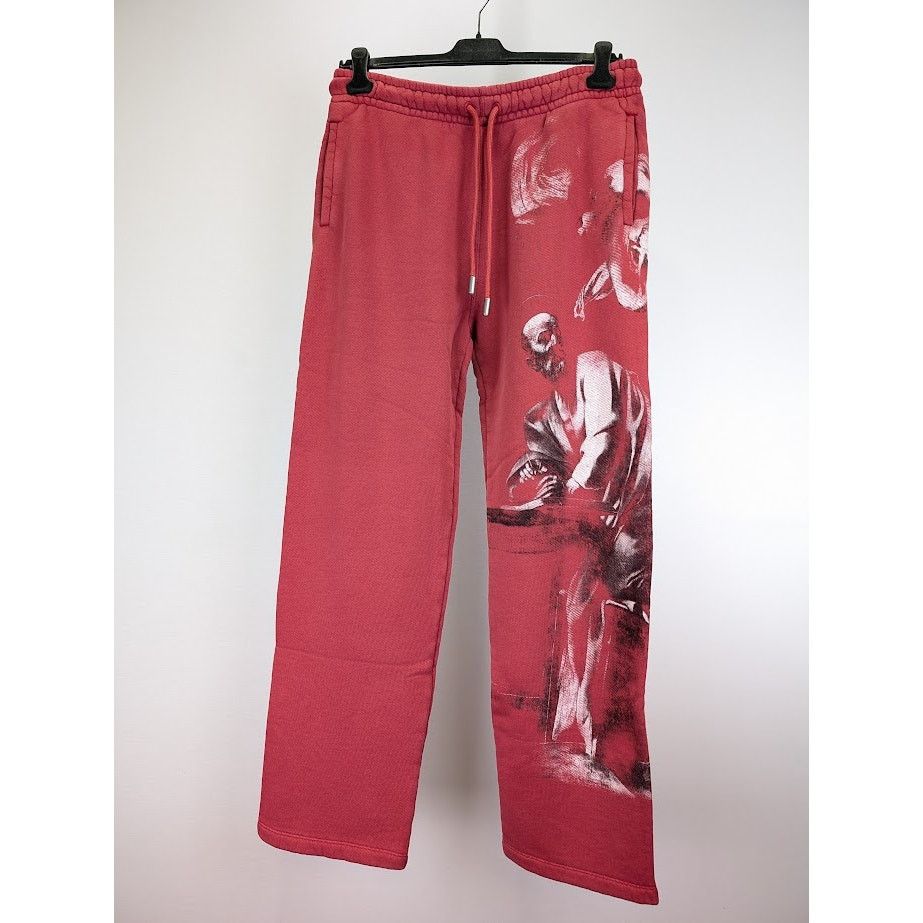 Off-White o1rshd1 BW S. Matthew Sweatpants & Joggers in Rio Red Grey Size US 32 / EU 48 - 3 Thumbnail