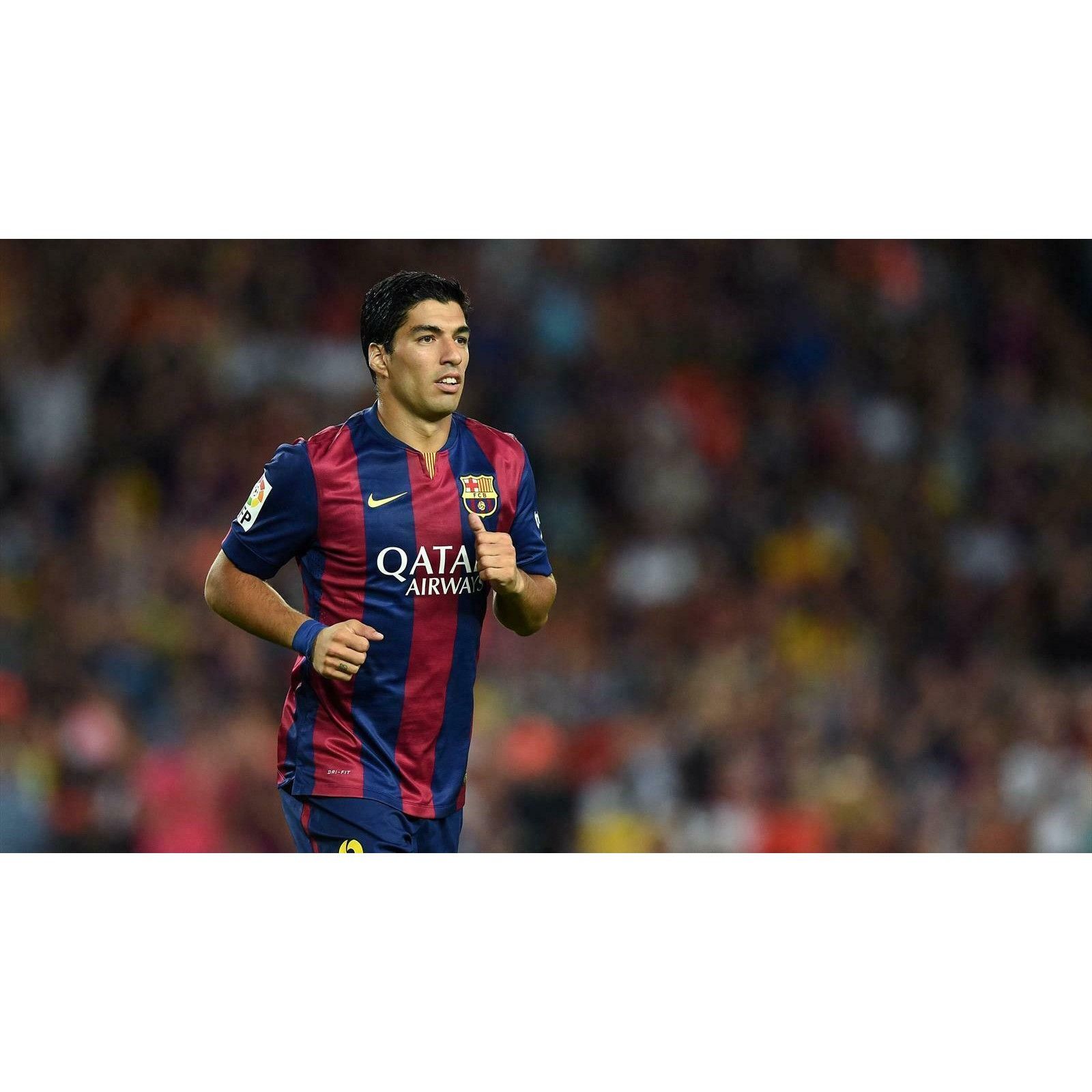 Nike Suarez Barcelona 2014 2015 TREBLE Soccer Jersey M Size US M / EU 48-50 / 2 - 9 Thumbnail
