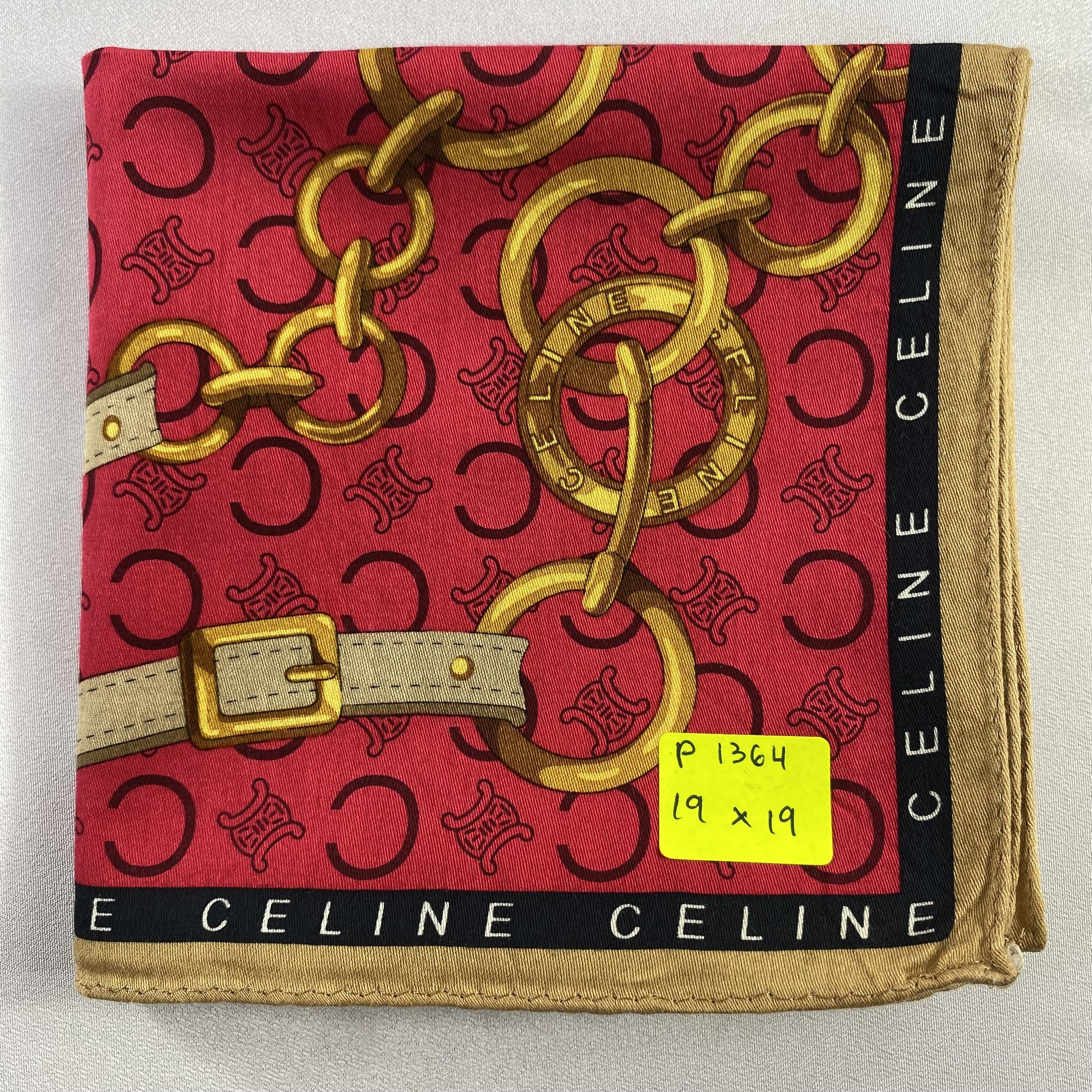 Celine × Vintage Celine Handkerchief / Neckerchief / Bandana-P1364 Size ONE SIZE - 5 Thumbnail