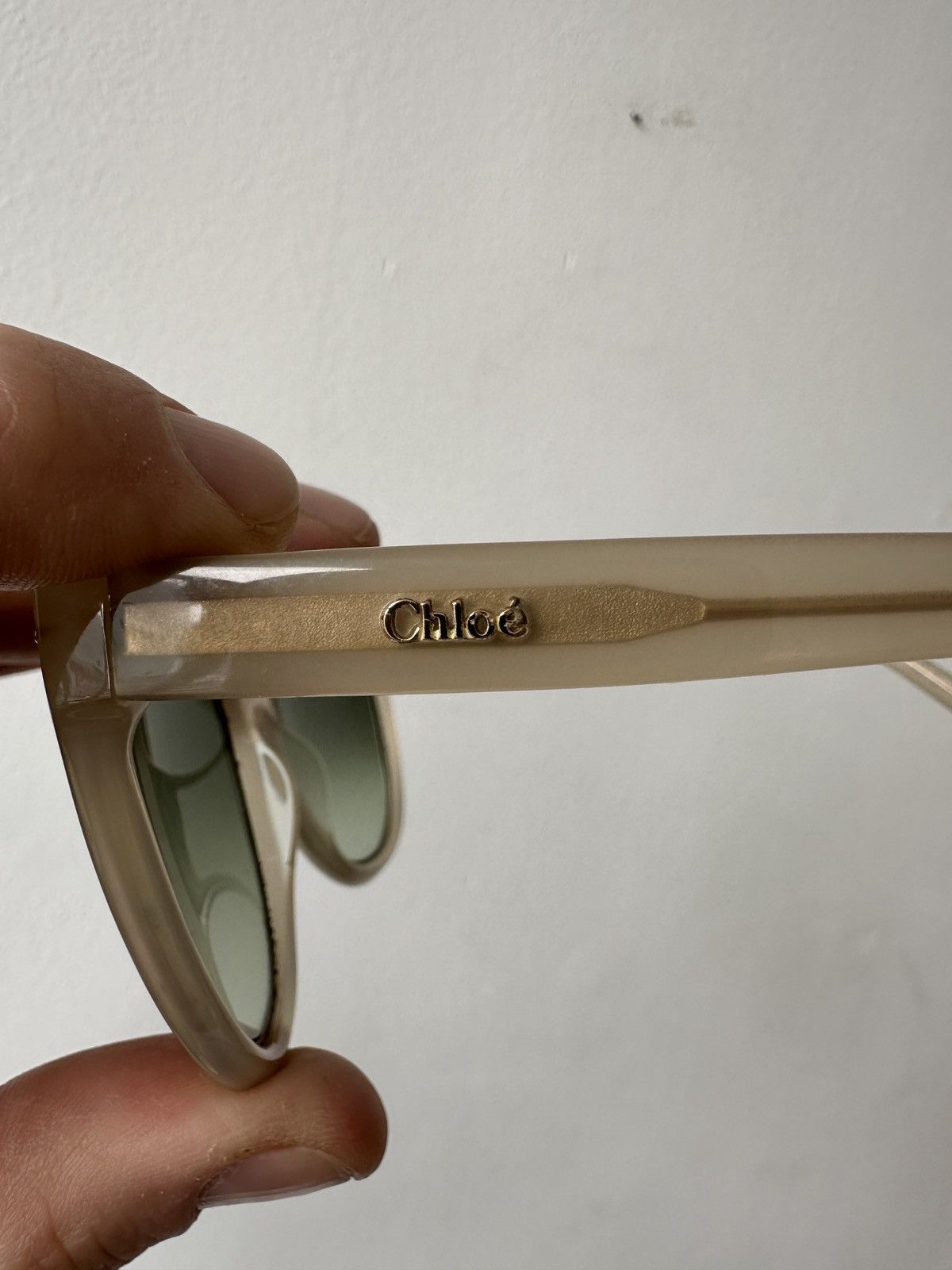 Chloe Chloe CE590S Elegant Beige Cat-Eye Sunglasses Size ONE SIZE - 5 Thumbnail