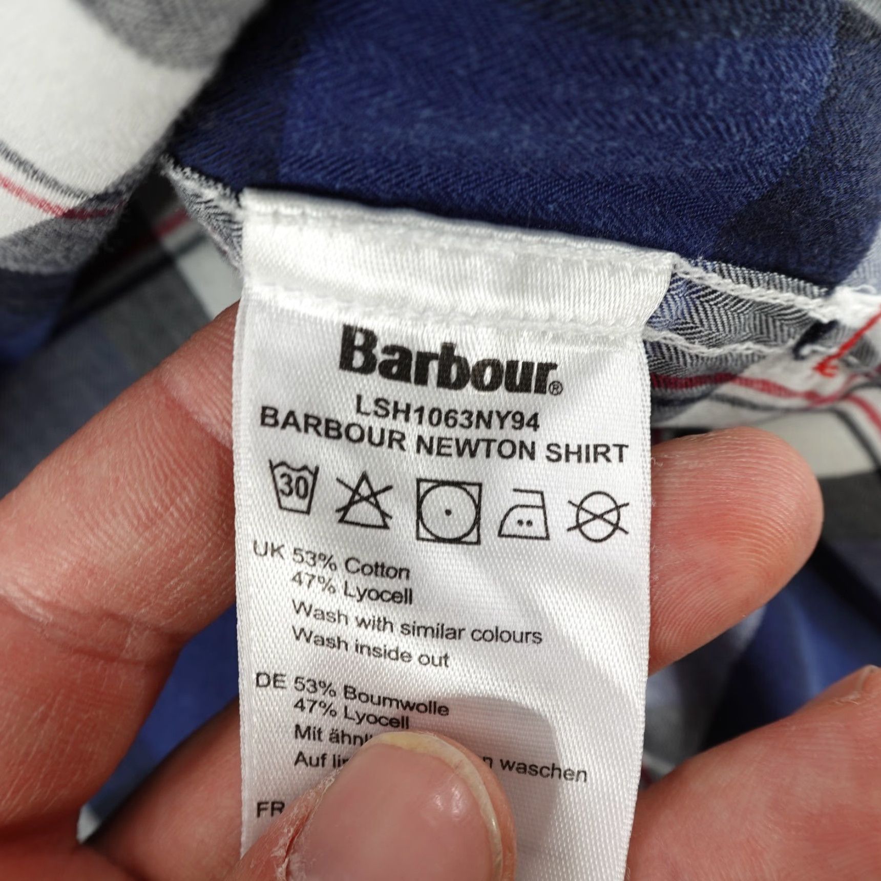 Barbour Barbour Shirt Womens 8 Blue Plaid Button-Up Long Sleeve Casual Blouse Outdoor Size M / US 6-8 / IT 42-44 - 6 Thumbnail